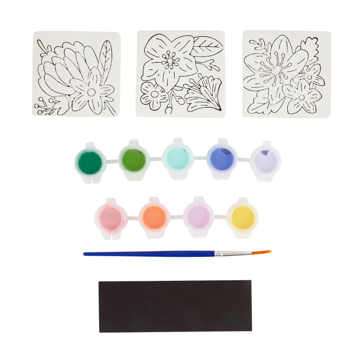 2 DIY Painted Ceramic Magnets Craft Kit, 2 of 3