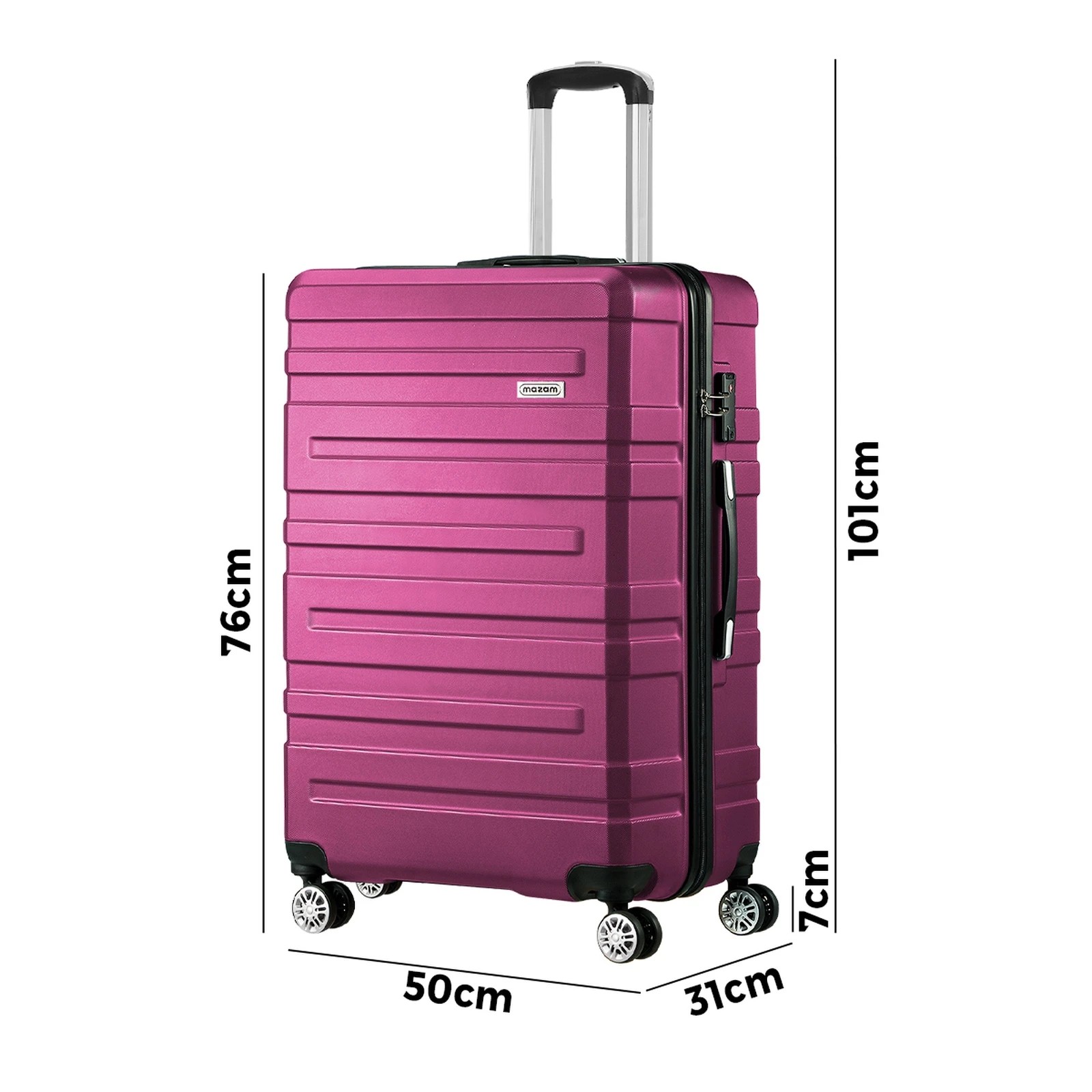 2 Mazam 28" Luggage Suitcase Travel TSA Lock Storage Hard Shell Case - Multi, 2 of 10