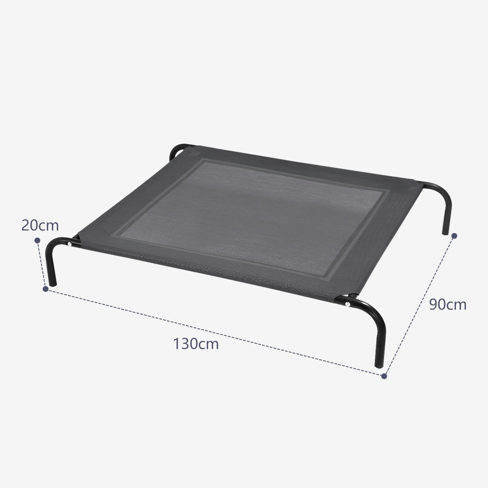 2 Costway 130x90x20cm Elevated Dog Bed Puppy Trampoline 70kg Load Capacity, 2 of 2