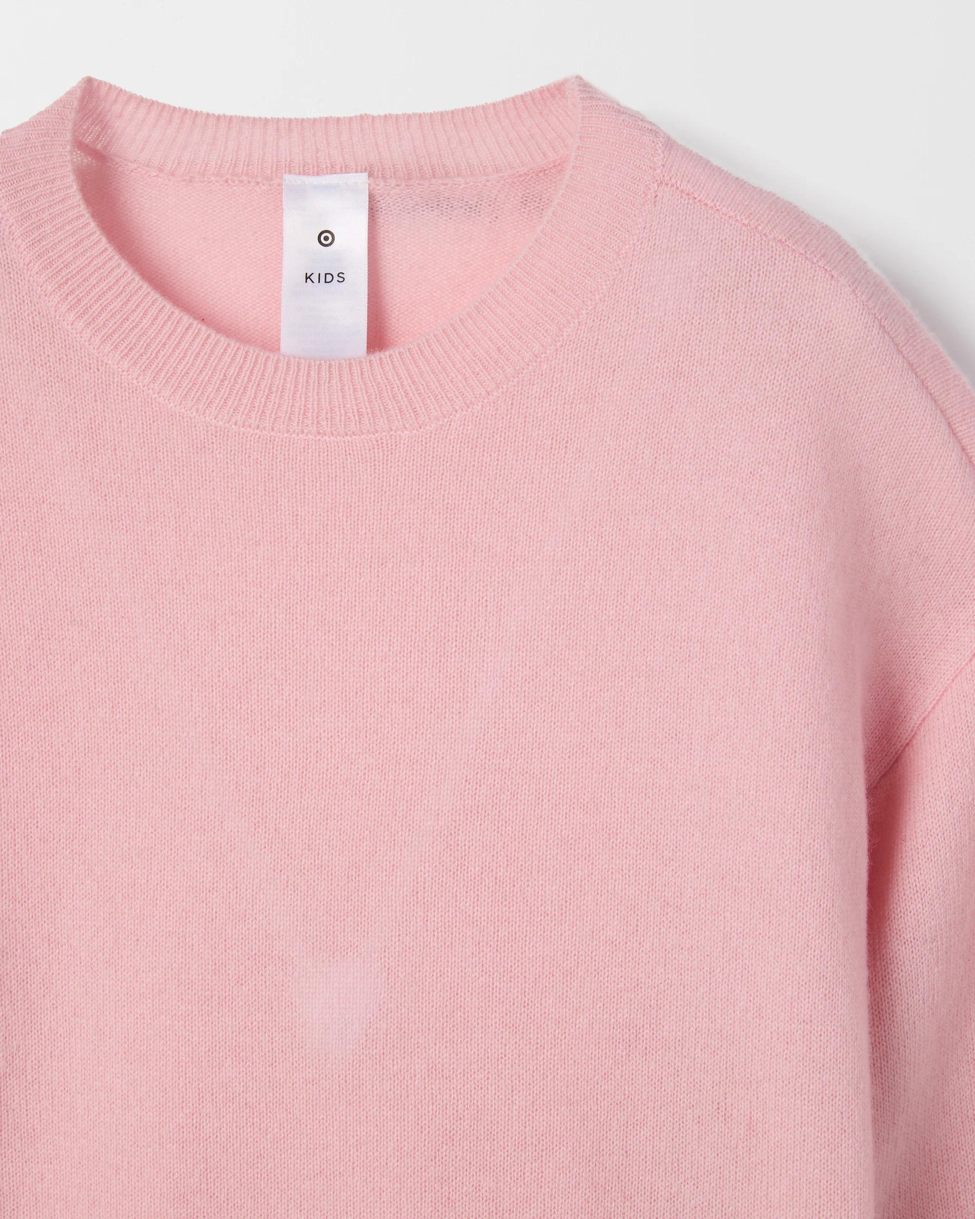 5 Target Kids Cashmere Long Sleeve Knit Jumper PINK, 5 of 7