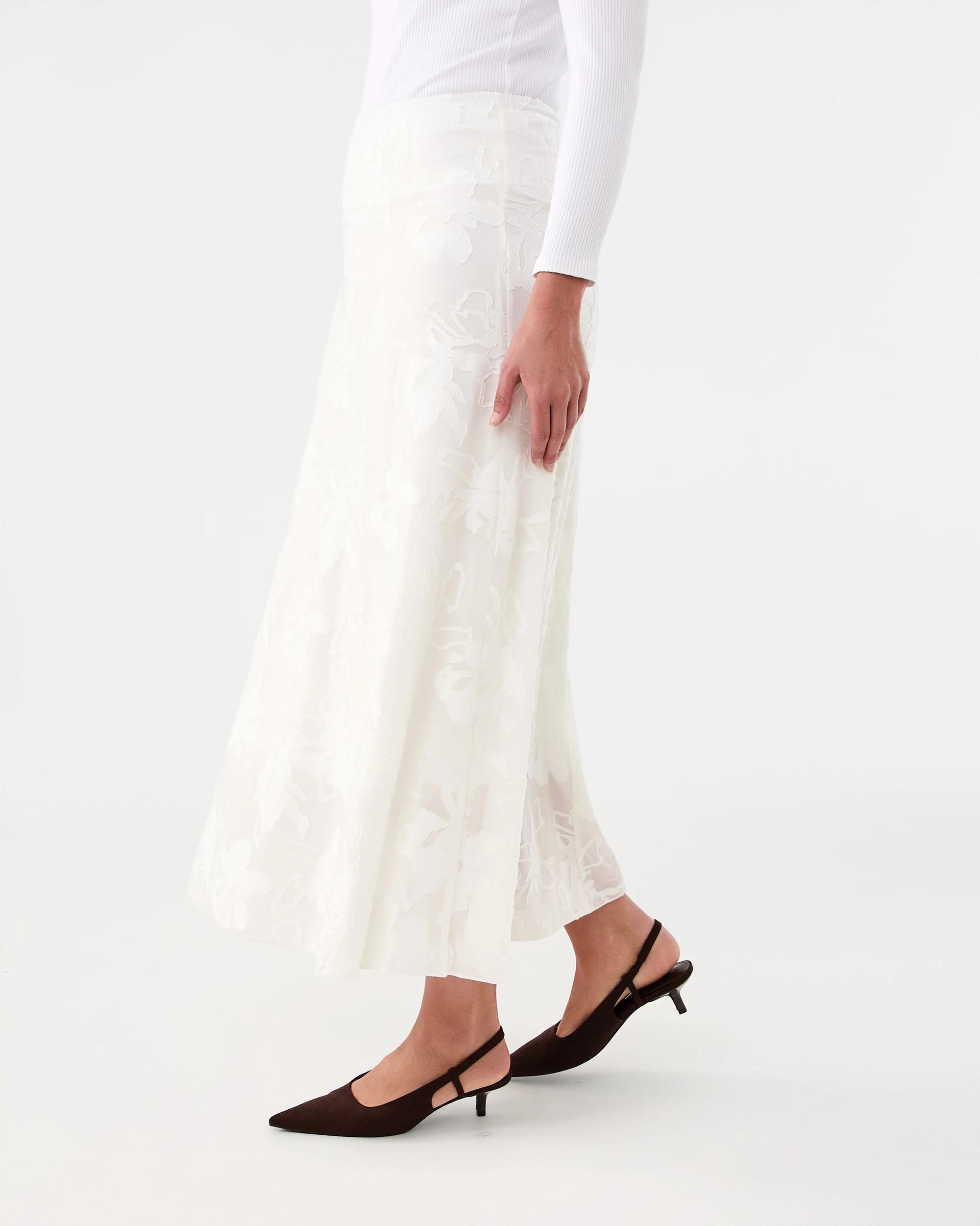 2 Jacquard Skirt Cld White, 2 of 5