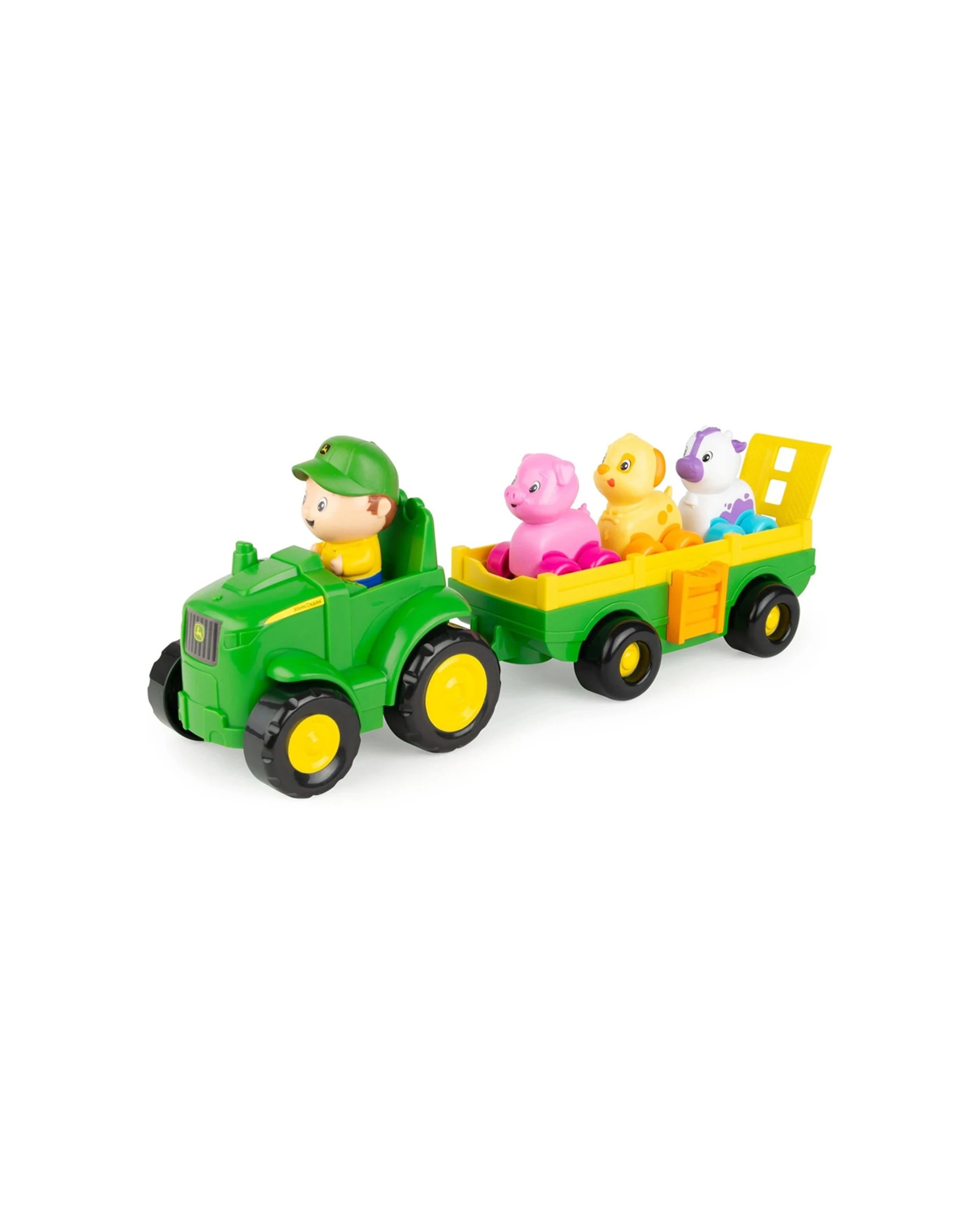 1 John Deere Animal Sounds Wagon Ride Interactive Kids Toy With Farm Music - Multi, 1 of 8