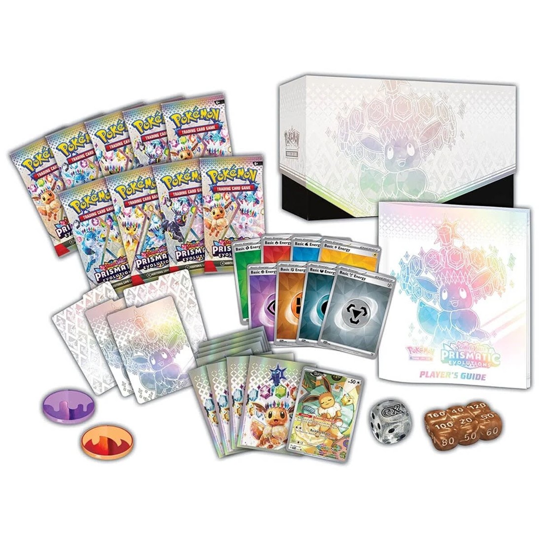 6 Pokemon Trading Card Game: Scarlet & Violet Prismatic Evolutions Elite Trainer Box, 6 of 7