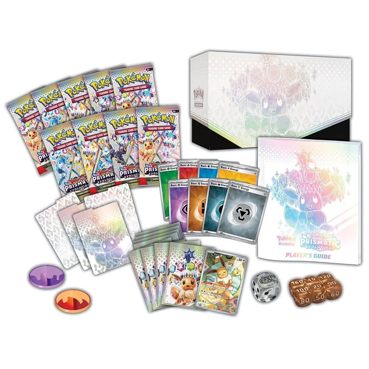 6 Pokemon Trading Card Game: Scarlet & Violet Prismatic Evolutions Elite Trainer Box, 6 of 7