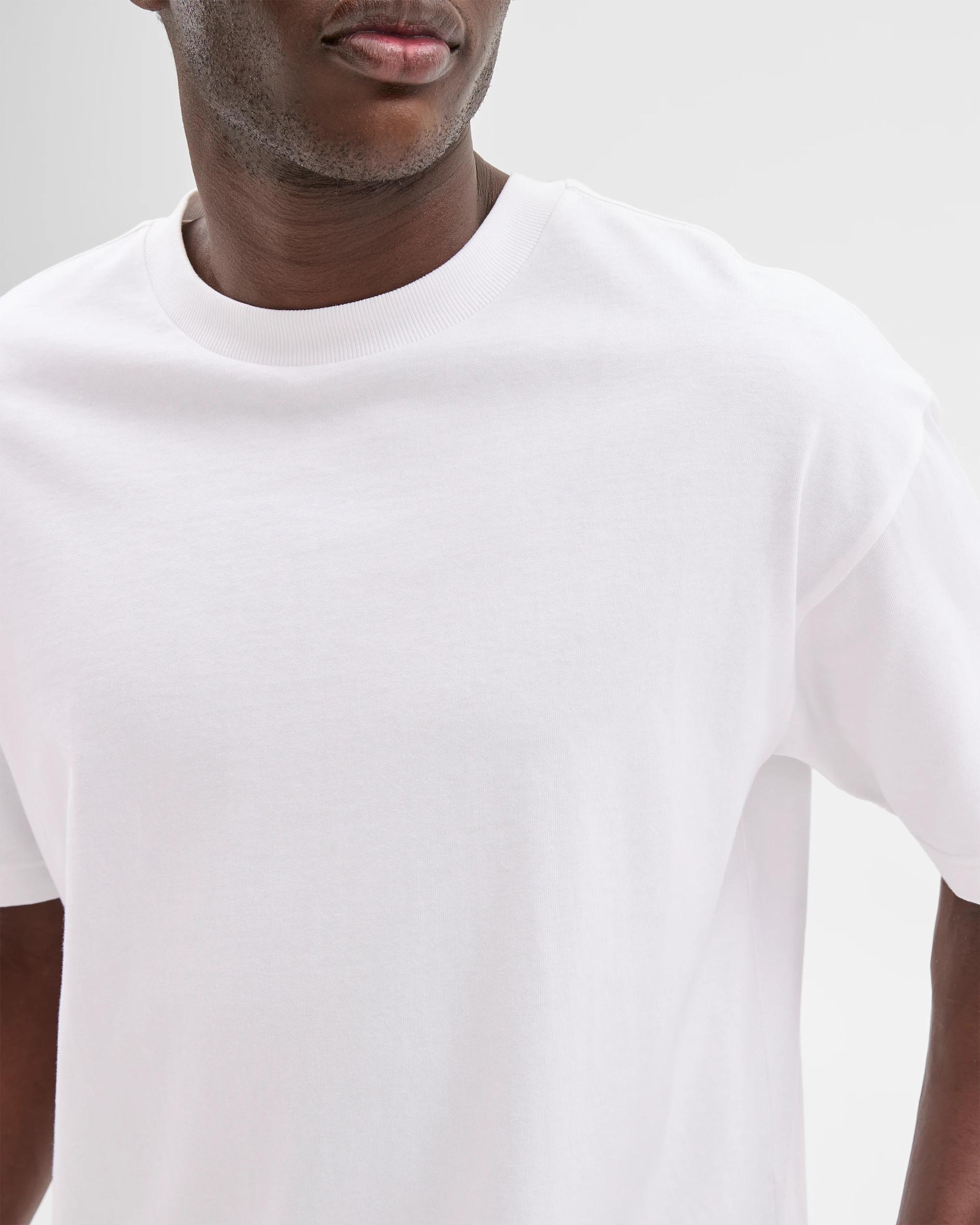 6 Commons Australian Cotton Oversized Heavy Core T-shirt WHITE, 6 of 9