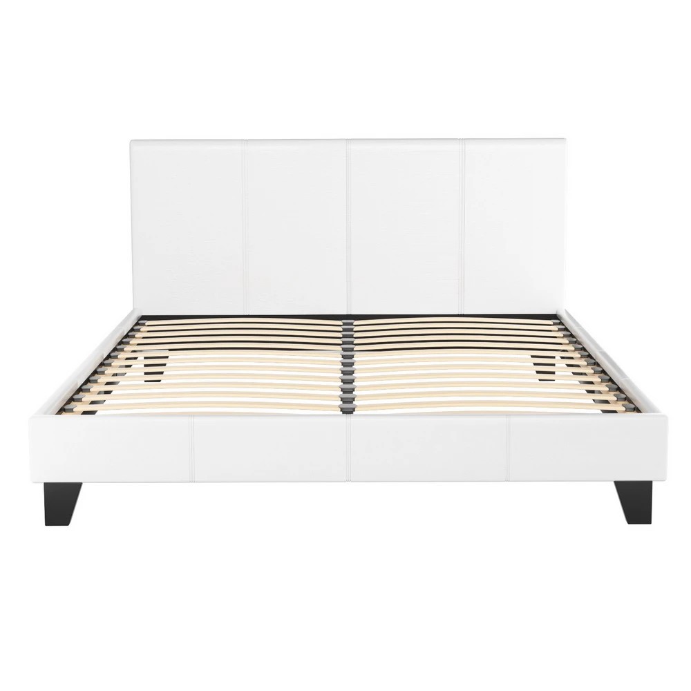 1 Artiss Bed Frame Queen Size  NEO - White, 1 of 7