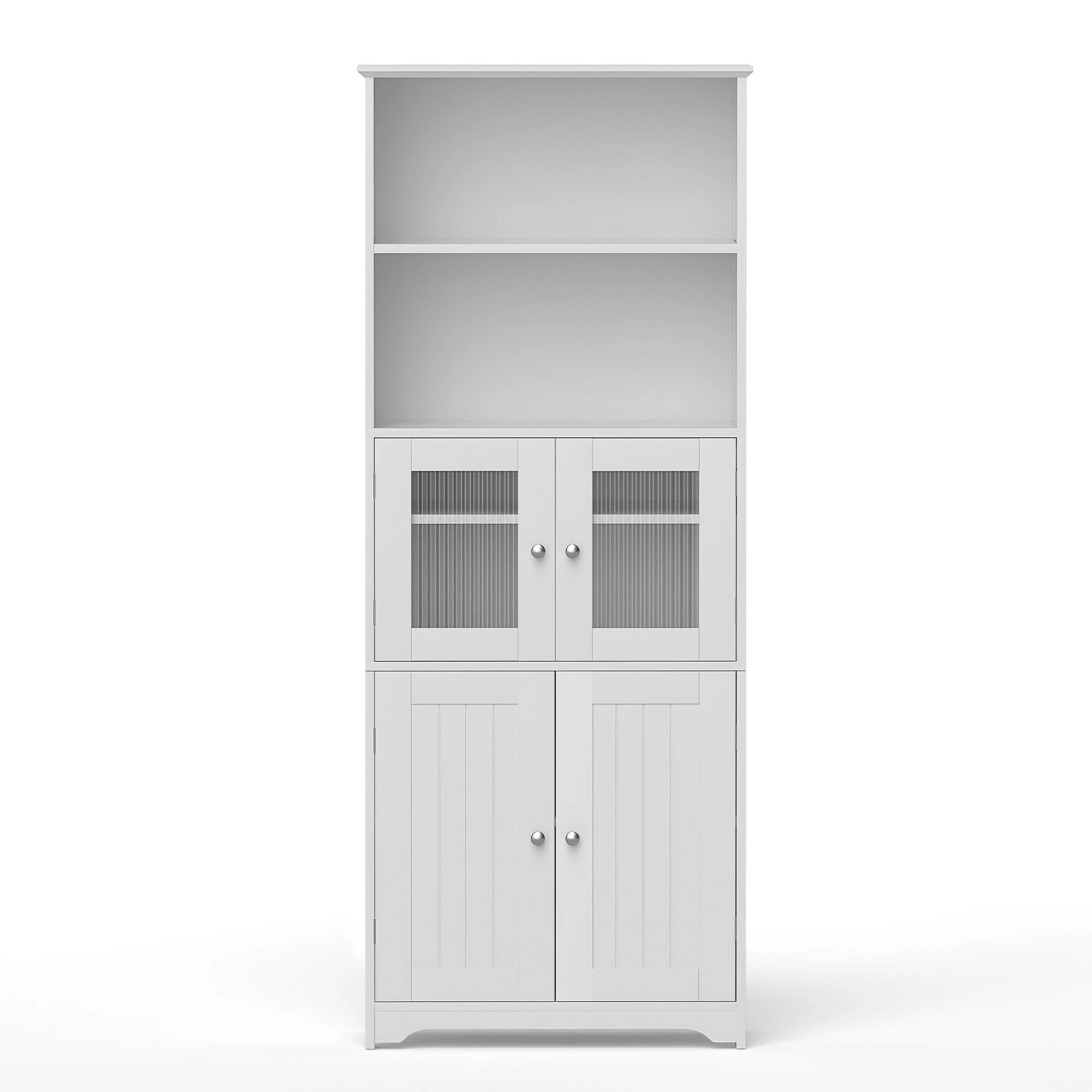 3 Artiss 2x Buffet Sideboard Cabinet Pantry Kitchen Bathroom Storage - White, 3 of 3