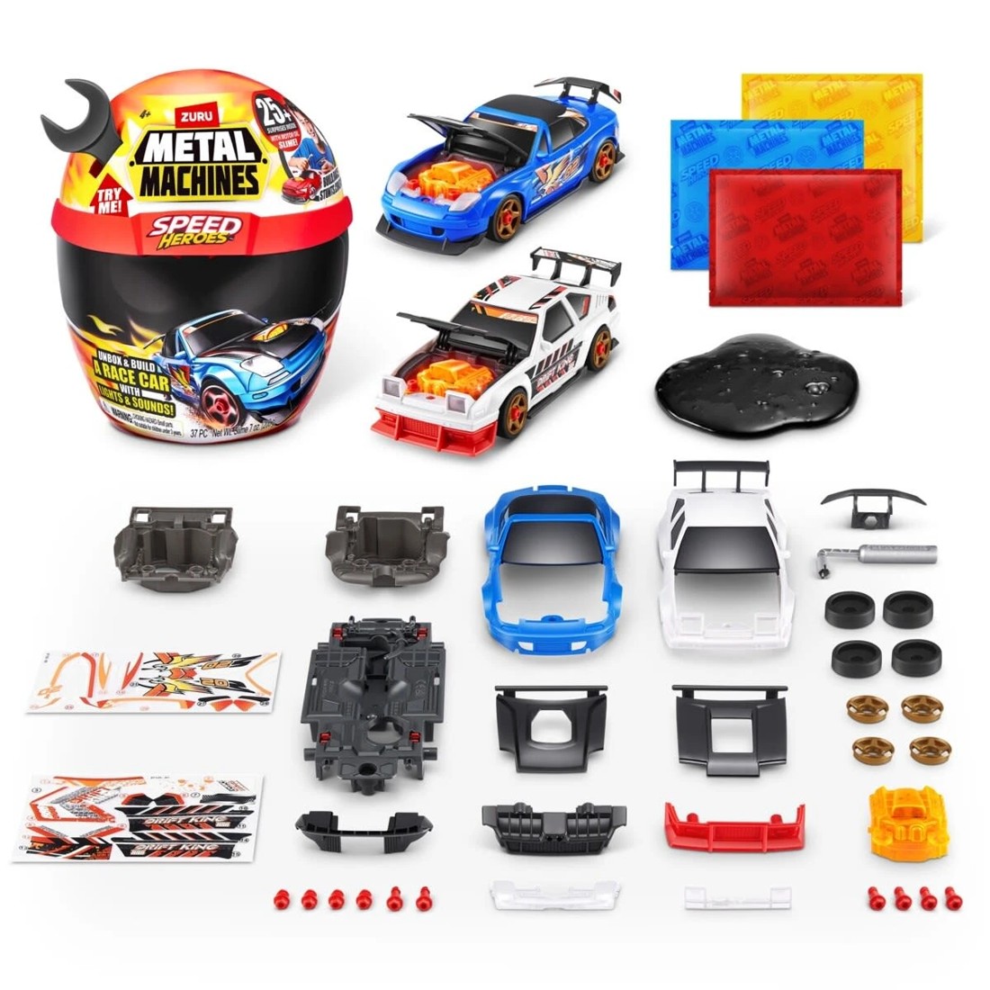 5 Zuru Metal Machines Speed Heroes - Assorted, 5 of 10