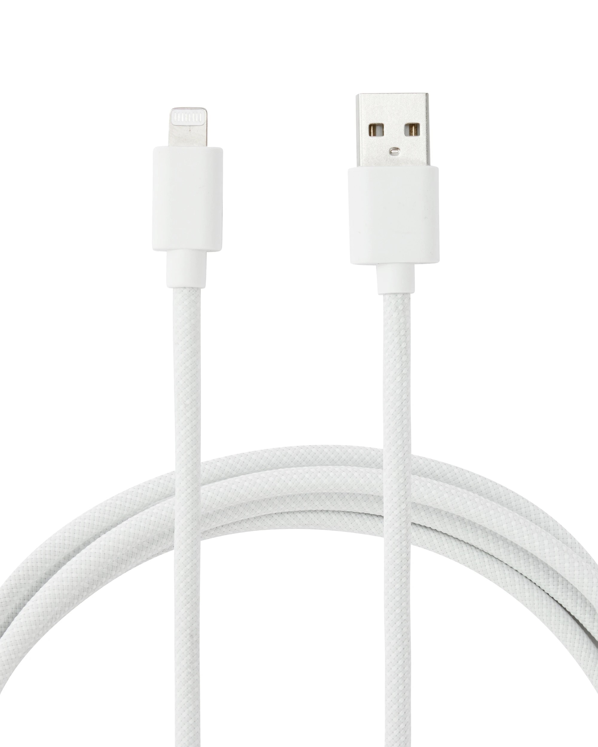 1 USB to Lightning Braided Cable - 2m, White, 1 of 4