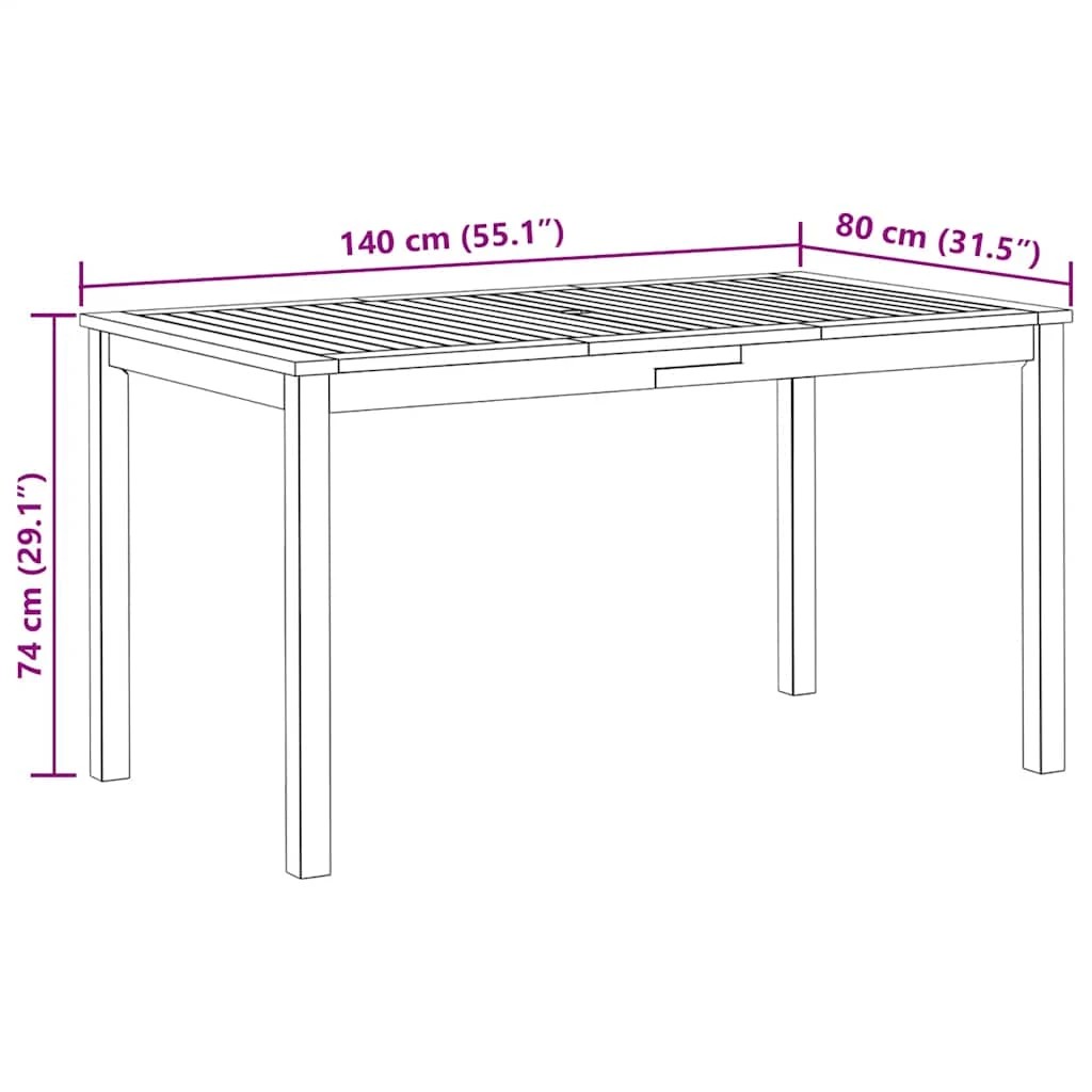 10 Vidaxl Garden Table Table - Brown, 10 of 10