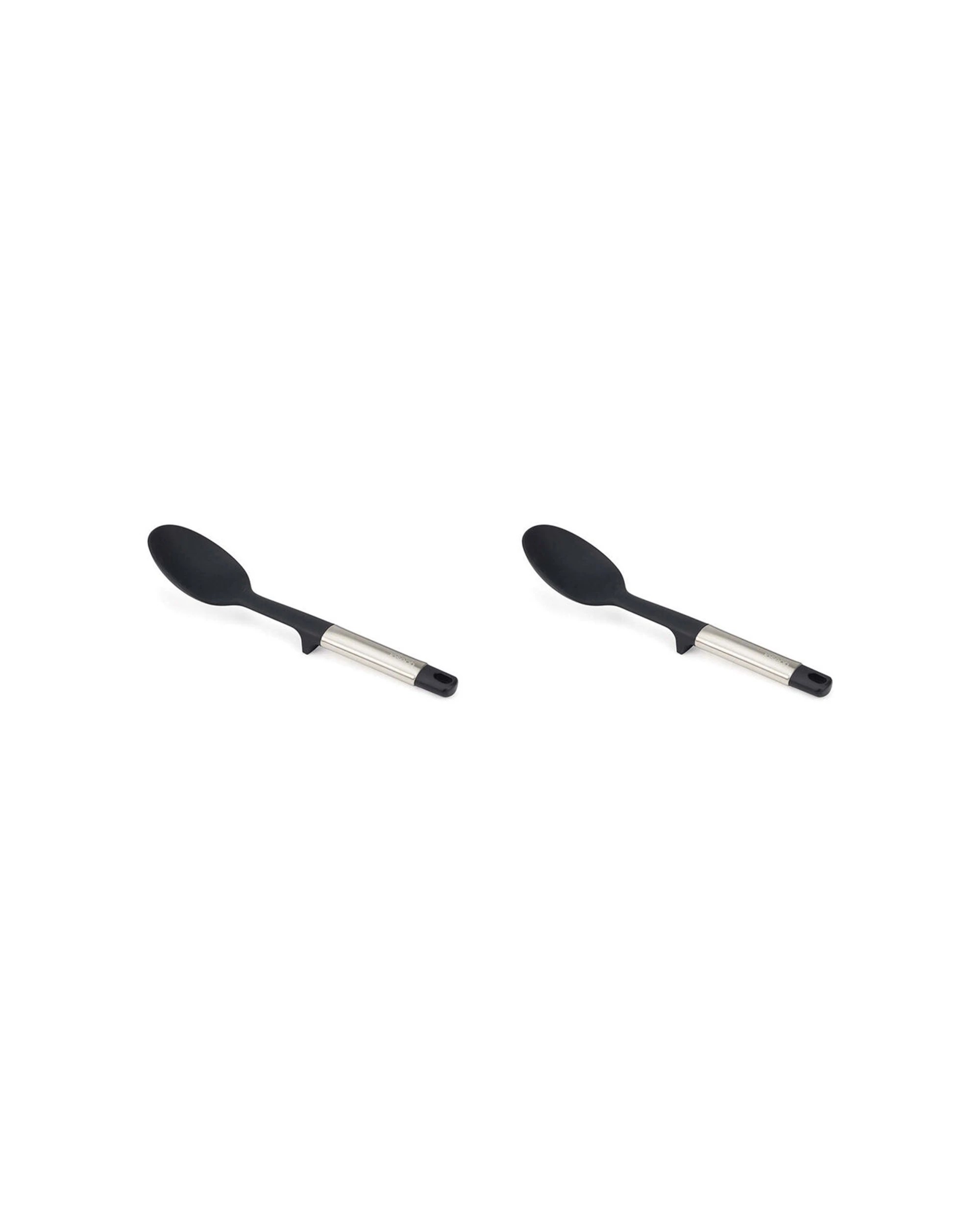 1 Joseph Joseph Elevate Silicone Steel Solid Spoon 31cm 2PK Elevate Technology - Black, 1 of 7