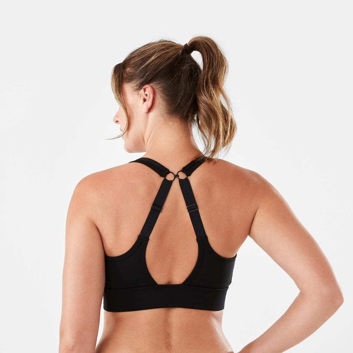 4 Active Womens Performance Crop Top BLACK, 4 of 7