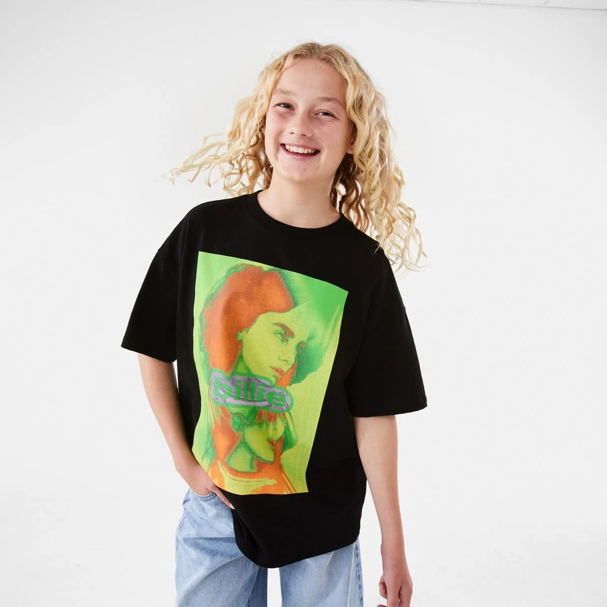 1 Billie Eilish License Oversized T-shirt BILLIE EILISH NEON, 1 of 6