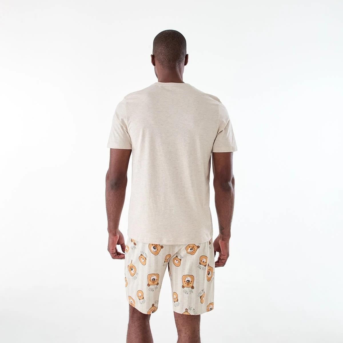 3 Short Sleeve Knit Top and Shorts Family Pyjama Set big mate, 3 of 8