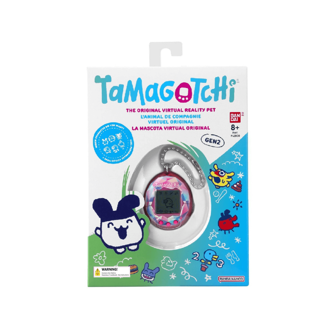 1 Bandai Tamagotchi Original Gen 2 - Pink Treasure Jewel, 1 of 4