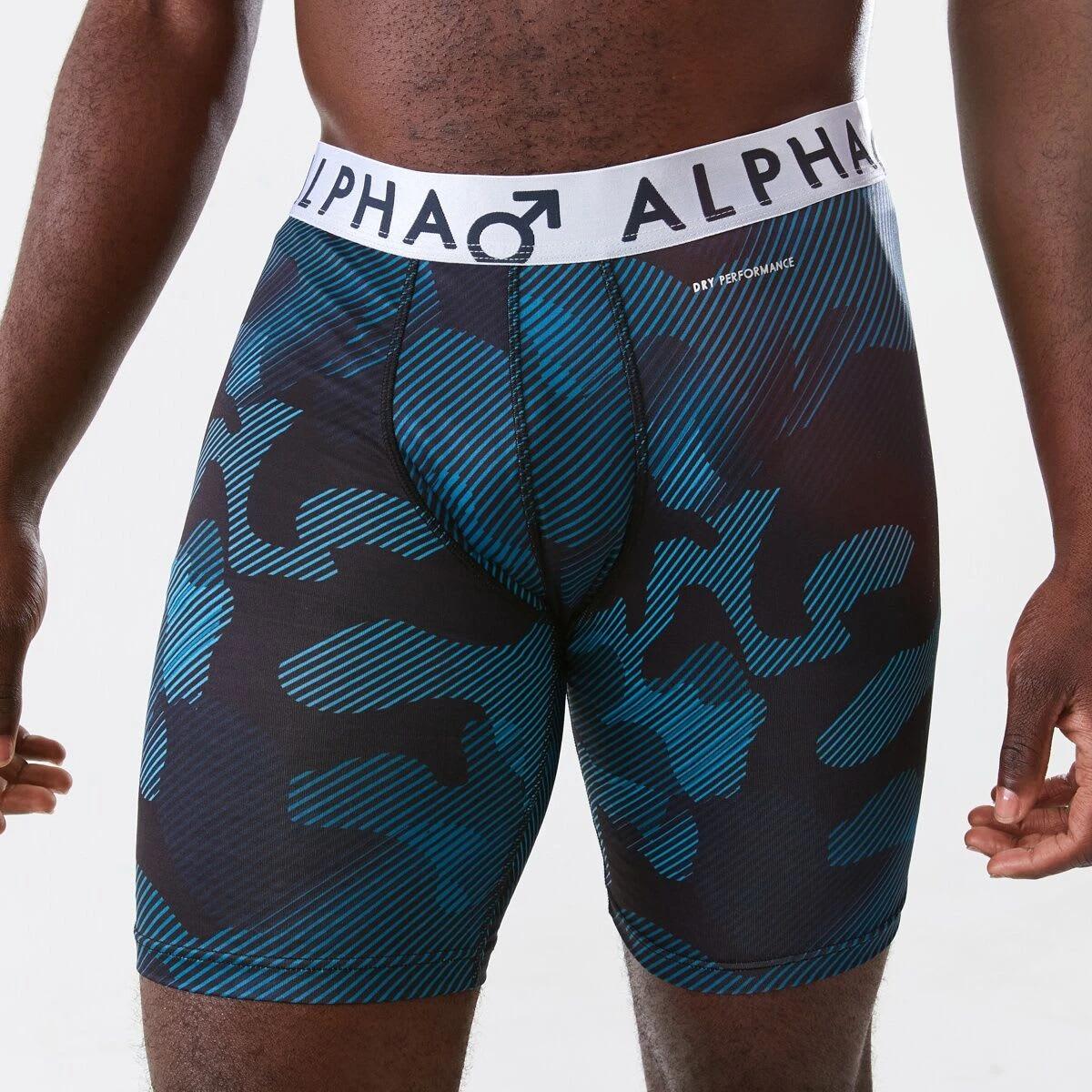 1 Long Leg Printed Sports Trunks LINE CAMO, 1 of 5
