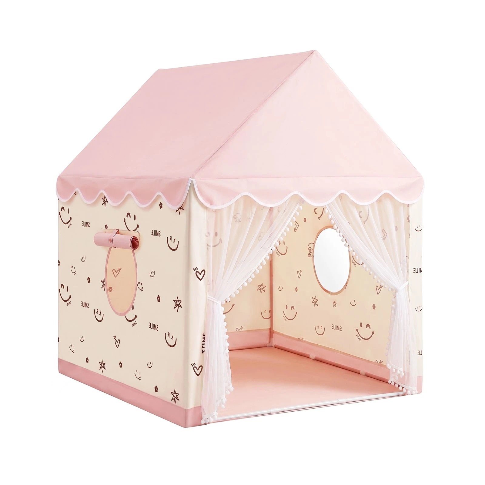 Ausway Large Pink Kids Tent Play House with 1 Door 2 Windows & Carry ...