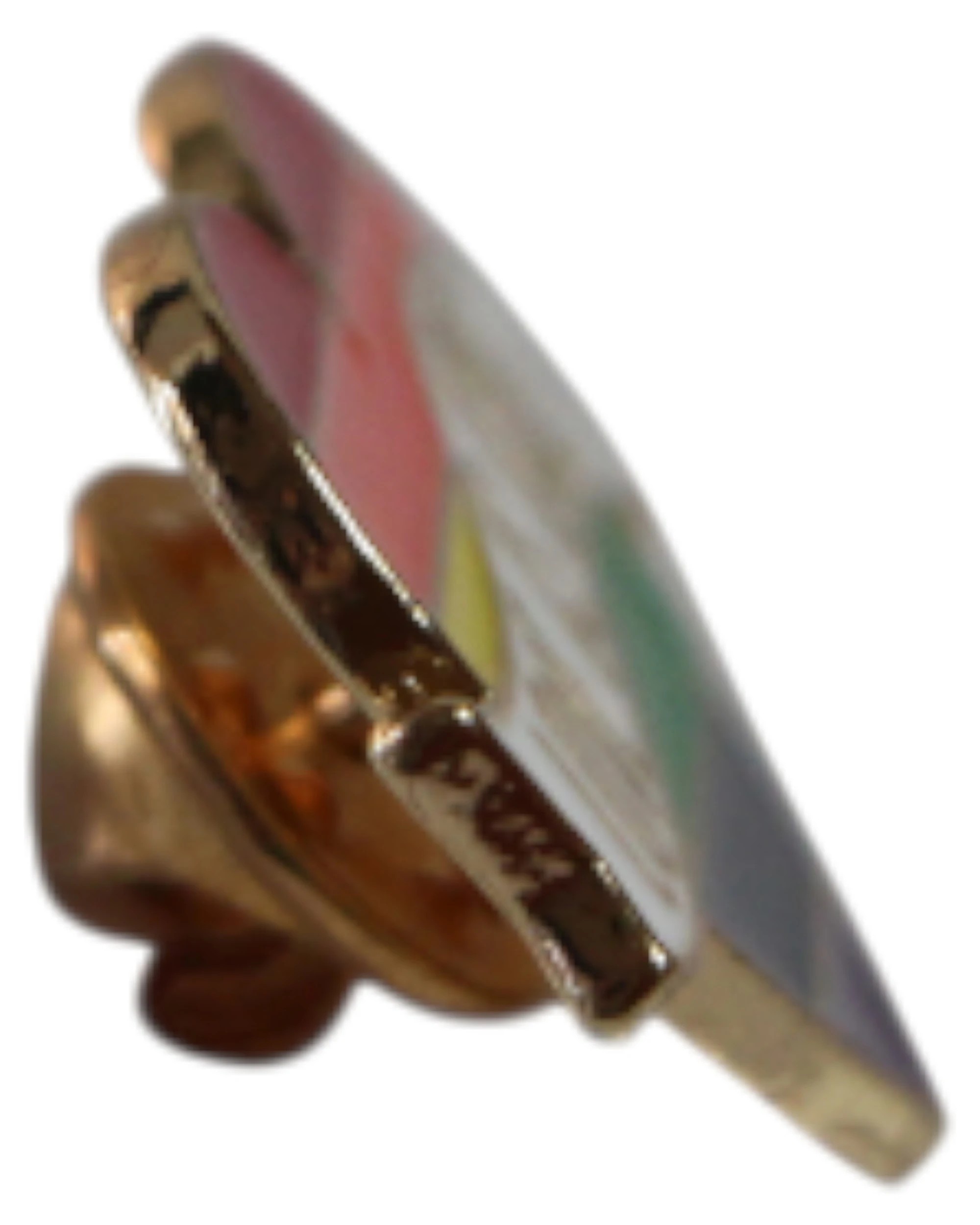 2 Zasel Rainbow Pride Love Is Love Gold Loveheart Lgbt Brooch Blazer Shirt Pin - Multi, 2 of 4