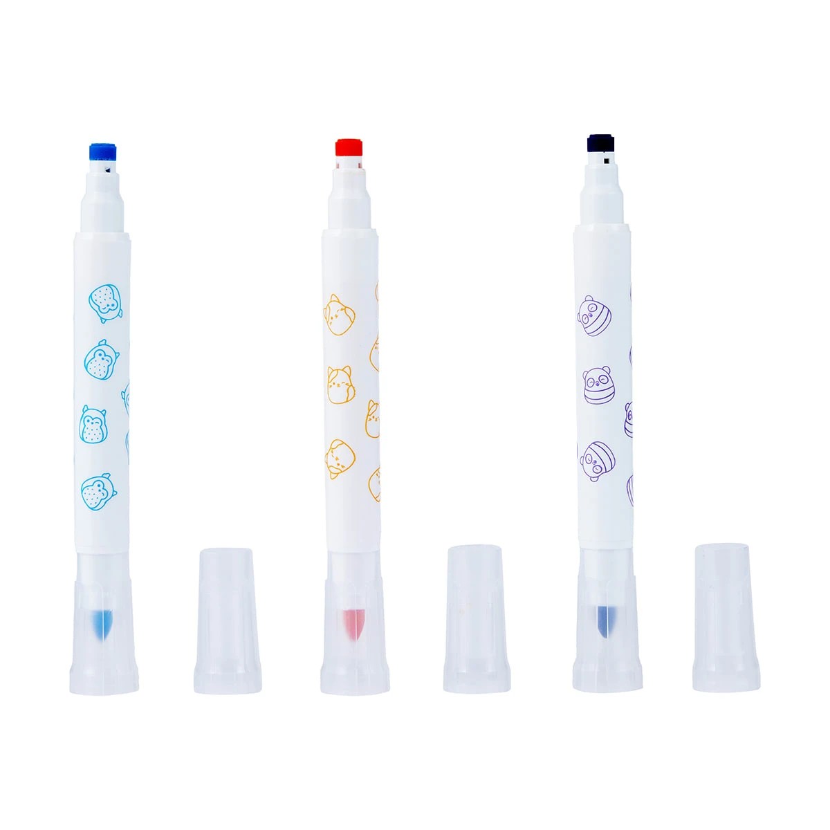 6 6 Pack Original Squishmallows Dual Tip Colour Marker/Stamps Set, 6 of 9