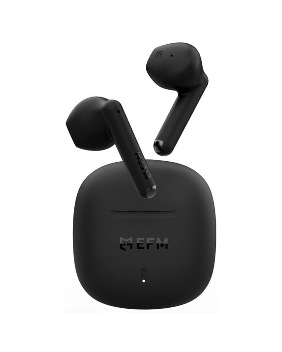 EFM Kansas TWS In-Ear Wireless Earbuds Bluetooth 5.3 Charging Case 24H - Black
