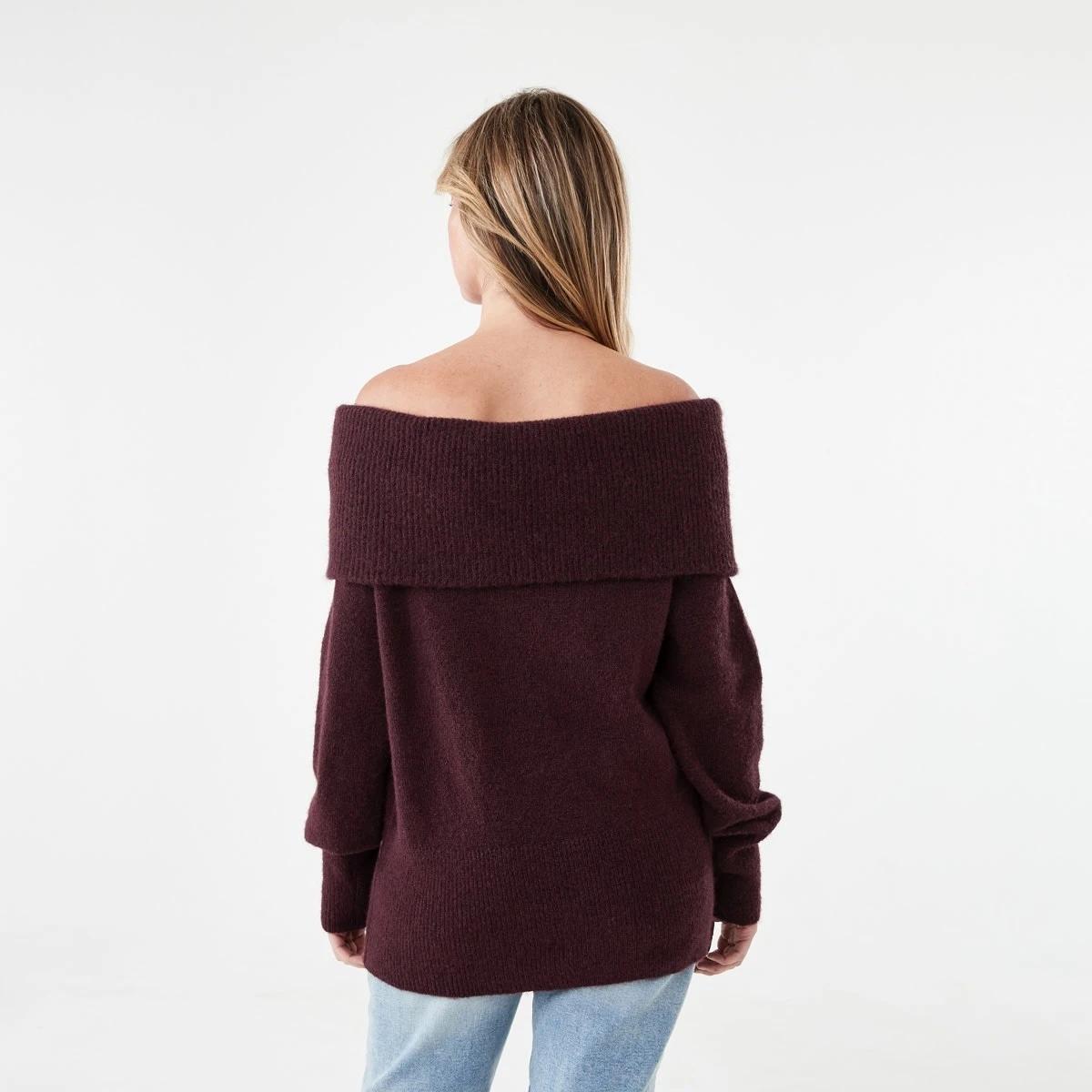 3 Off Shoulder Jumper Mulberry, 3 of 6