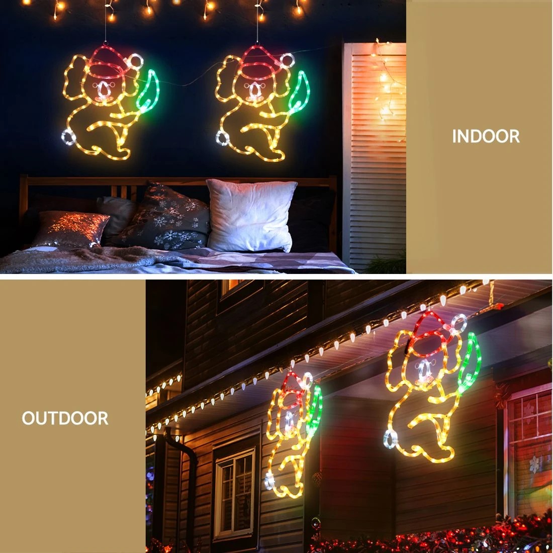 5 Jingle Jollys Christmas Lights 48cm Motif 216 LED Rope Light Outdoor Decoration
 - multi, 5 of 6