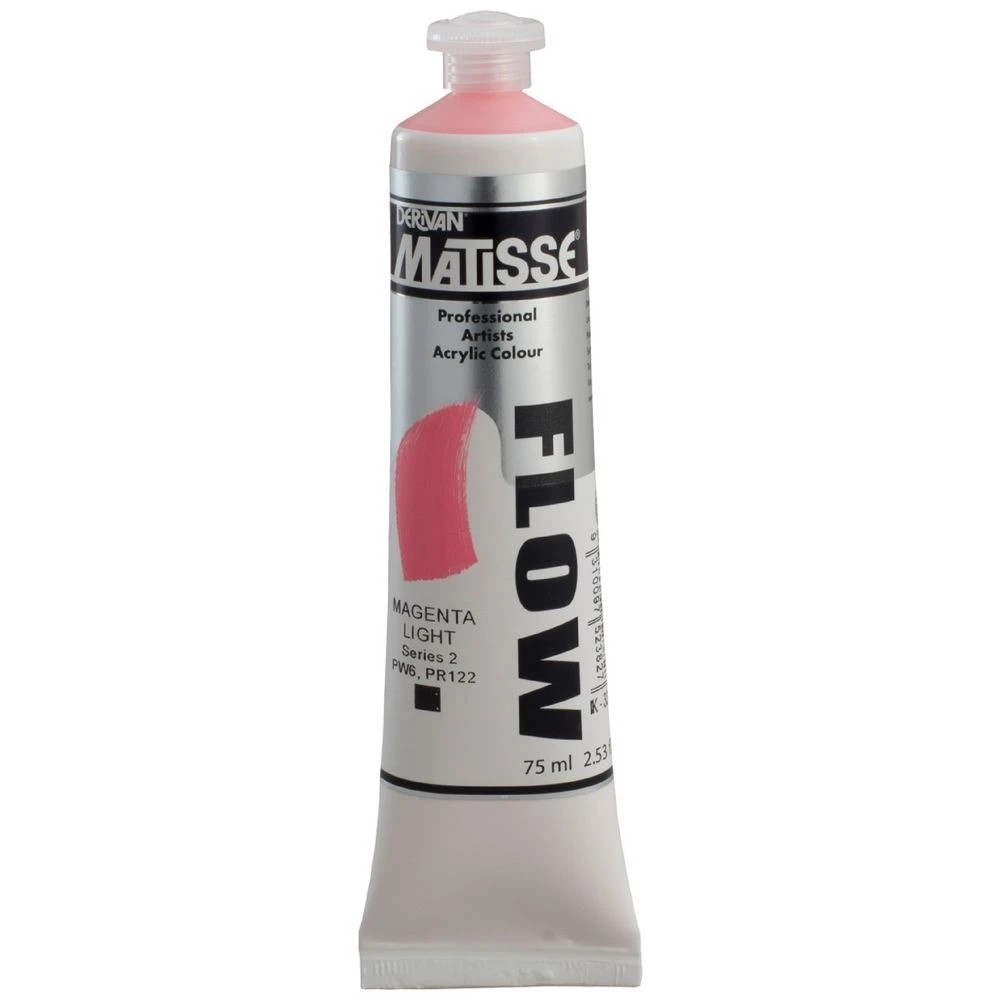 1 Derivan Matisse Flow Paint 75mL Magenta Light S2, 1 of 2