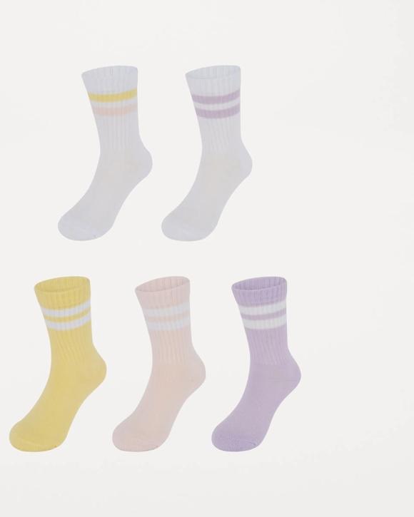 5 Pack Crew Socks