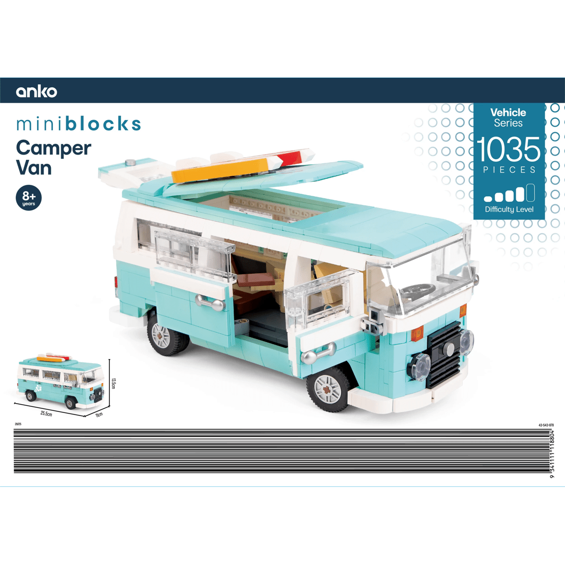 4 1035 Piece Mini Blocks Vehicle Series: Camper Van, 4 of 4