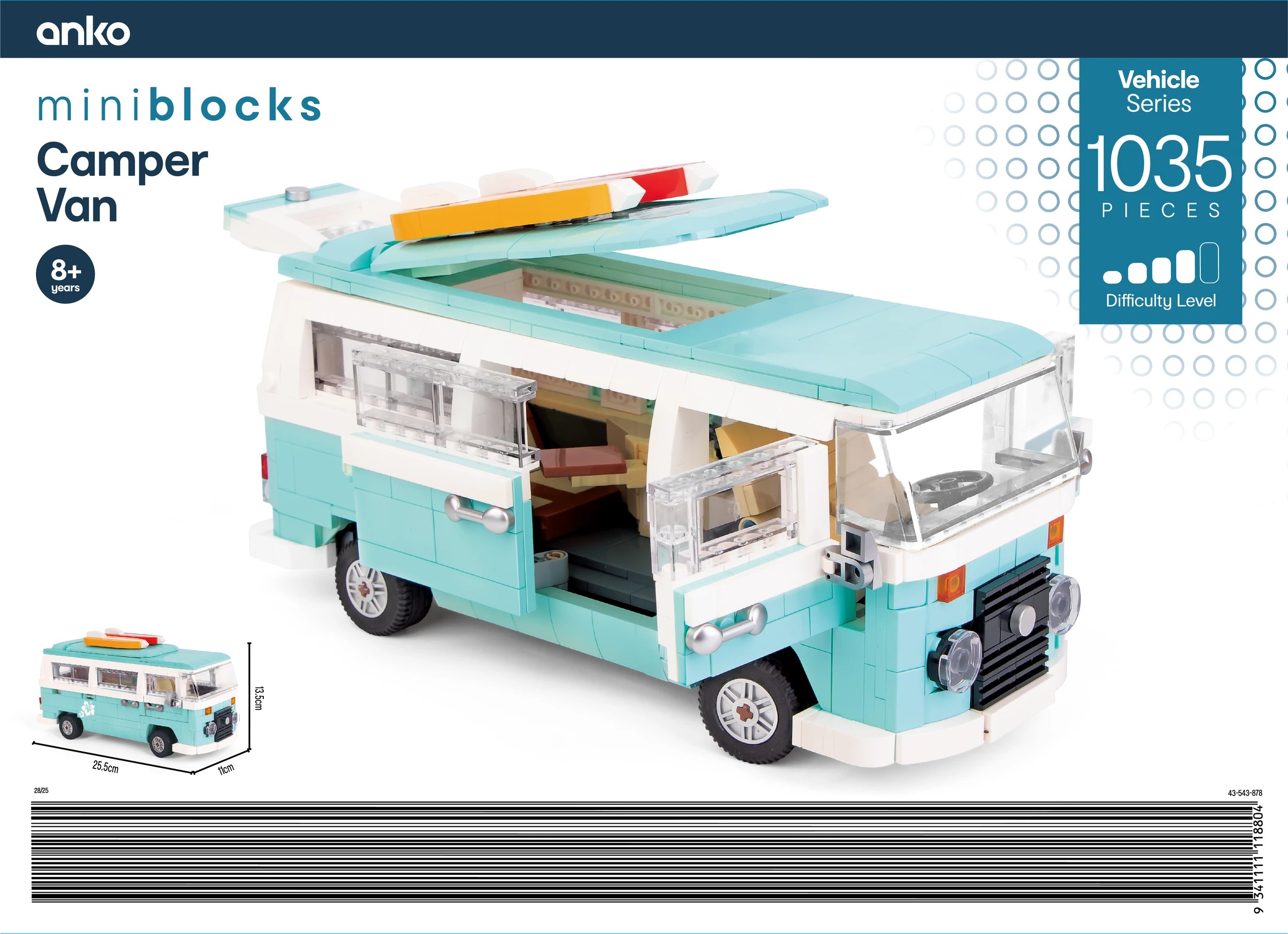 4 1035 Piece Mini Blocks Vehicle Series: Camper Van, 4 of 4