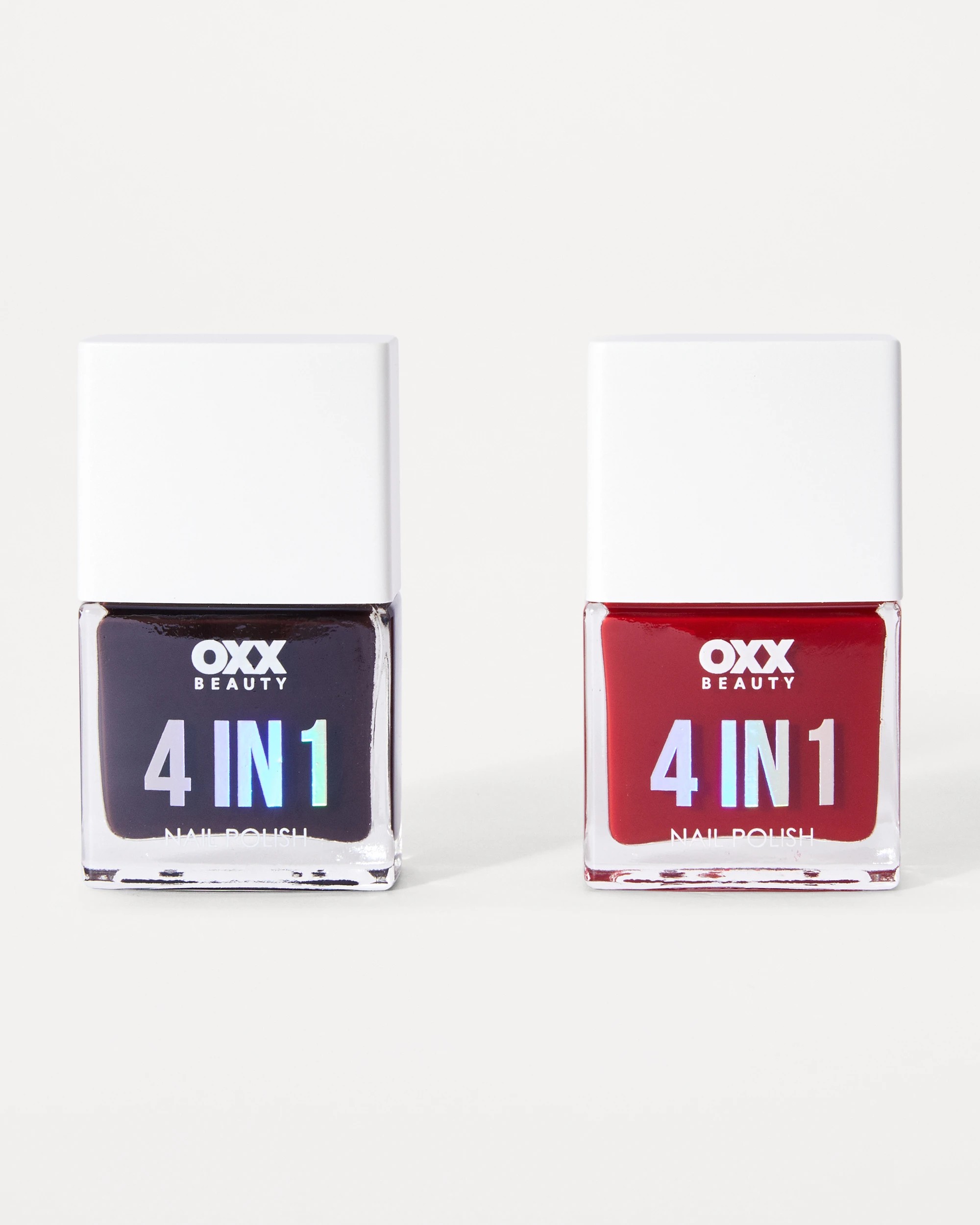 2 OXX Beauty 4-in-1 Nail Polish Duo - Berry Flame, 2 of 6