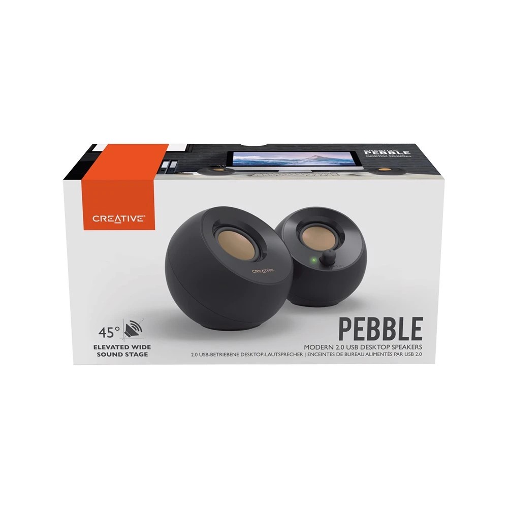 2 Creative Pebble 2.0 Speakers, 2 of 2