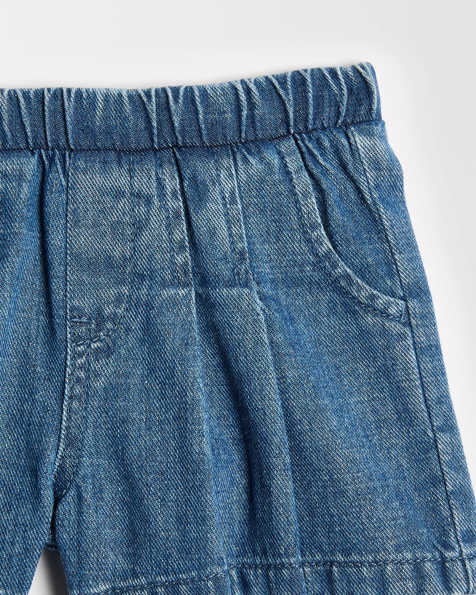 2 Target Baby Girls Denim Skort BLUE MID WASH, 2 of 3