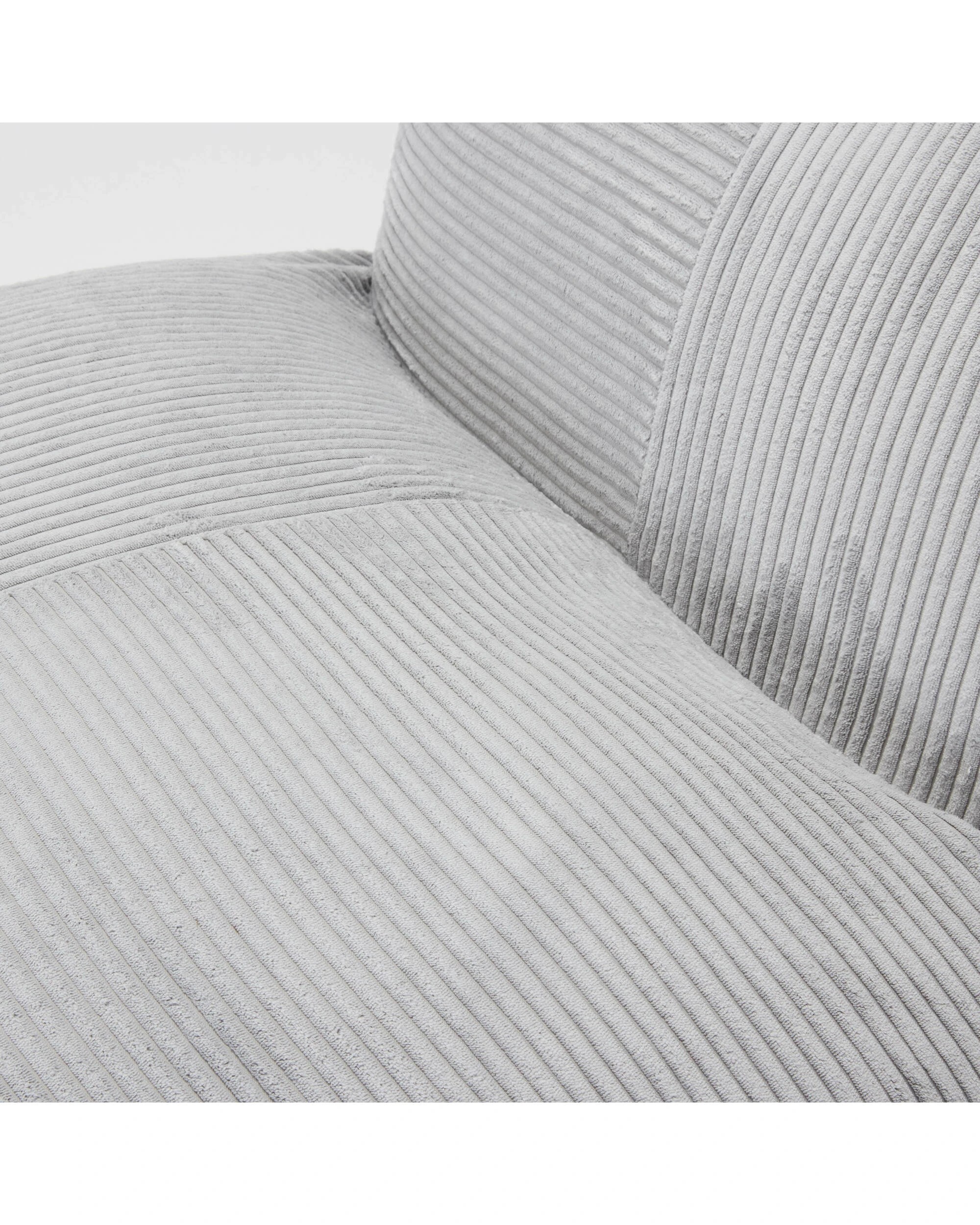 4 IHOMDEC L Shape Corduroy Compression Sofa - Grey, 4 of 10
