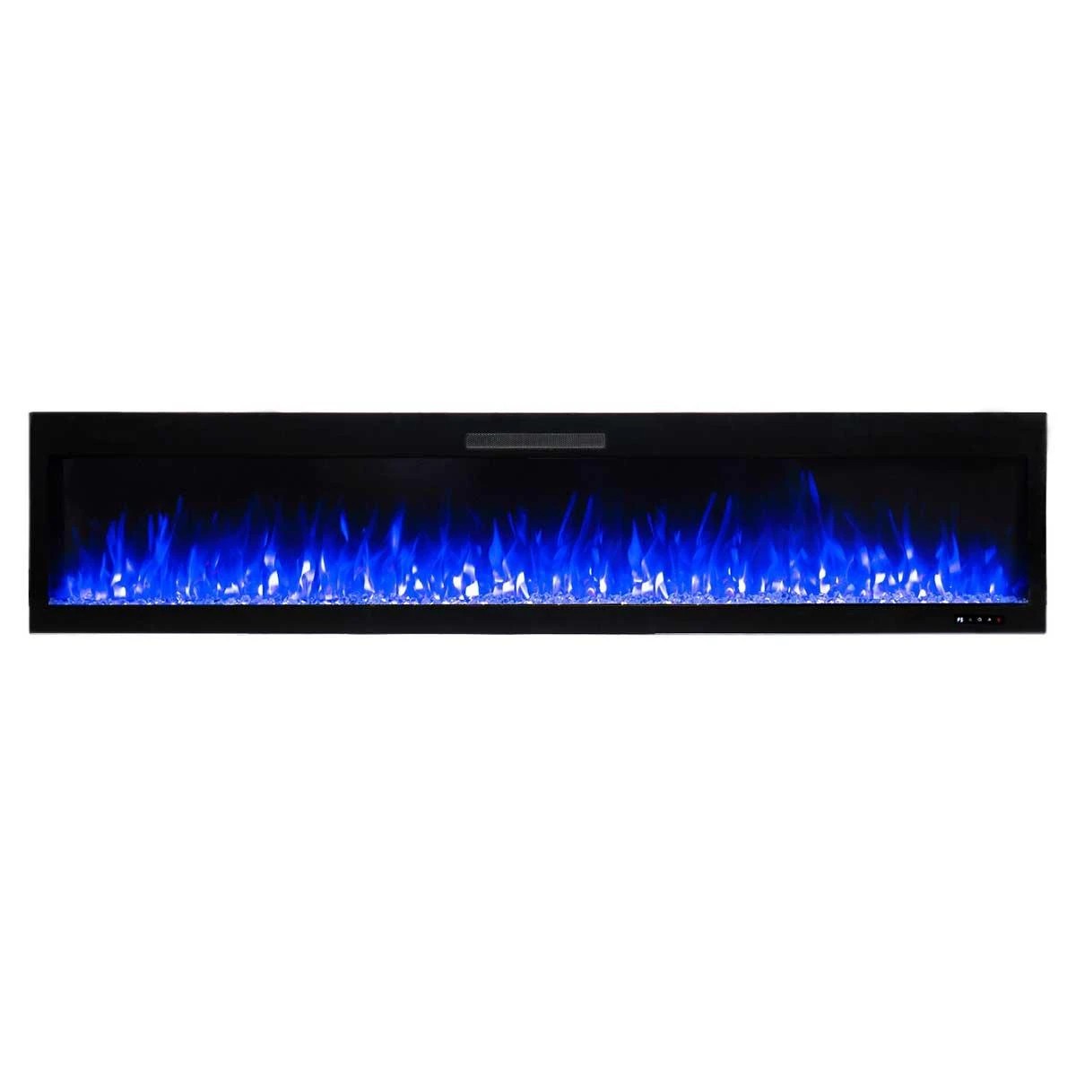 3 Moda Living Rocco 84 inch Electric Fireplace - Black, 3 of 5