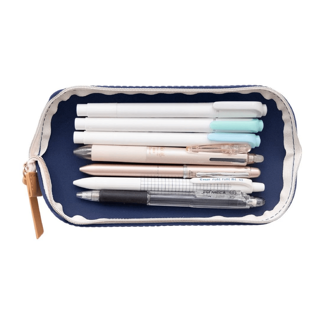 3 Bloomin Tray Pencil Case Navy Blue, 3 of 4