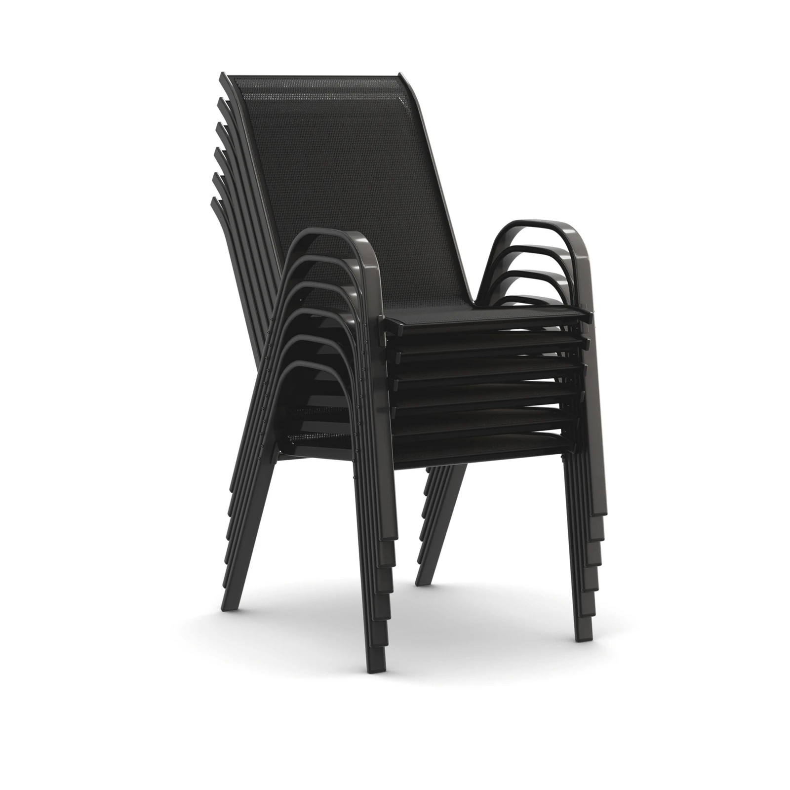 8 Alfordson 7PCS Outdoor Dining Set Patio Table and Chairs Garden Furniture - Black, 8 of 10