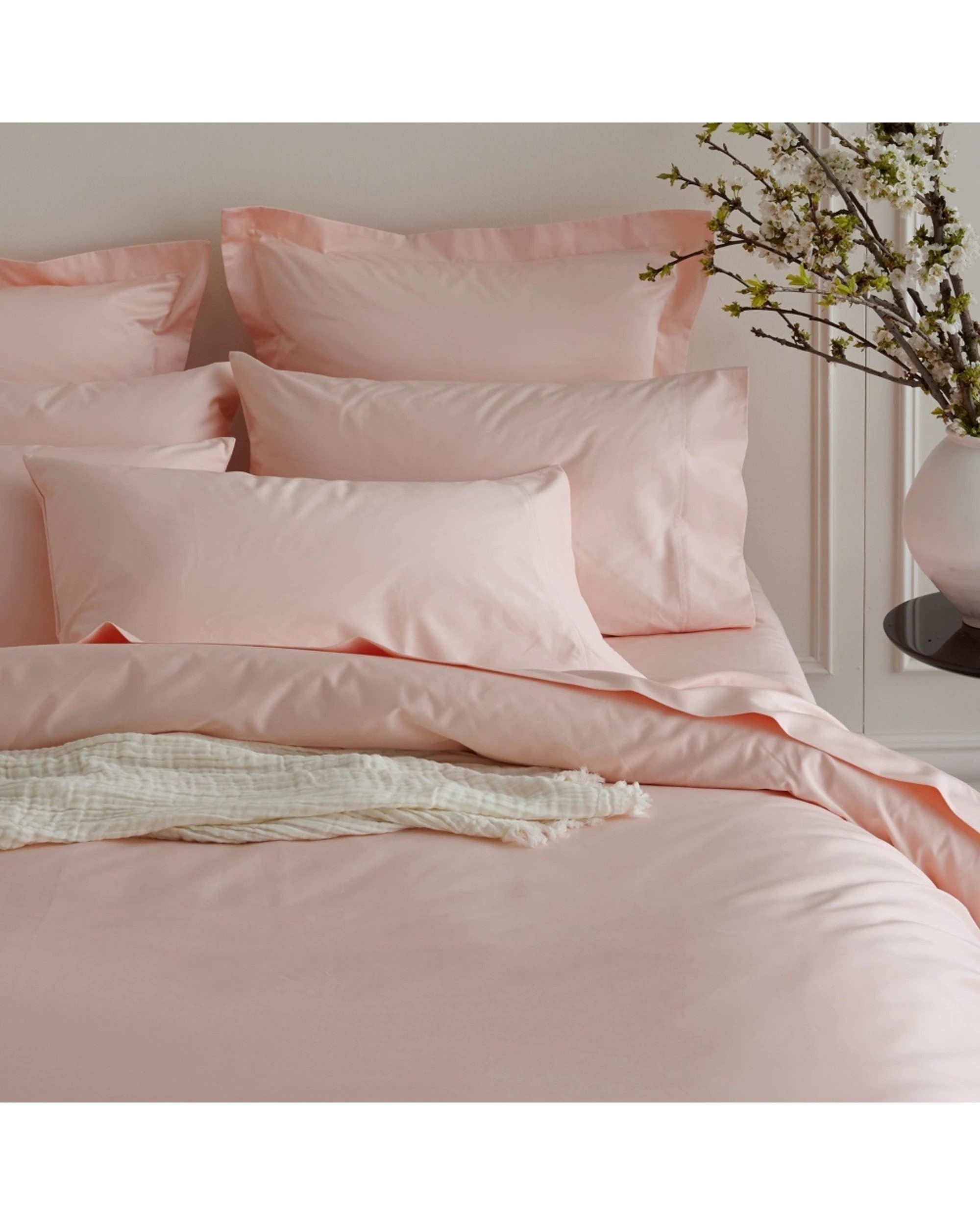 2 Bedding Co Quilt Cover Set 1200TC Egyptian Cotton Soft - Double Bed - Pink, 2 of 6