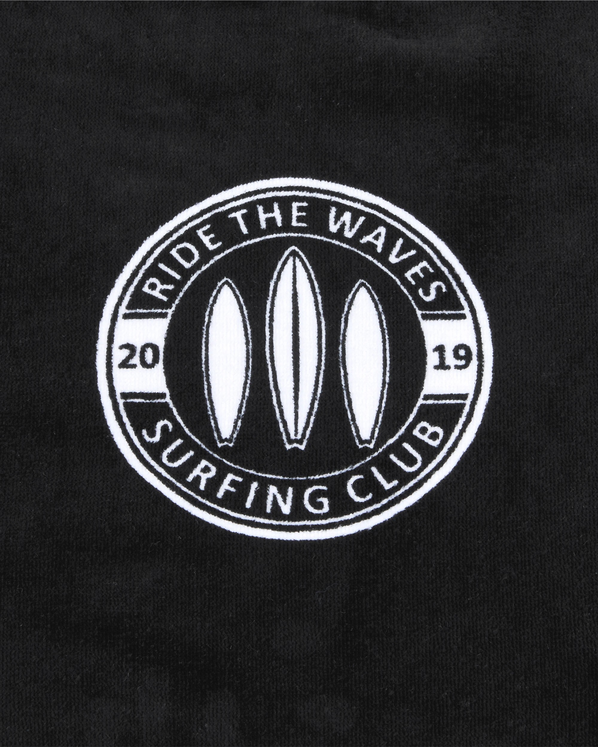 6 Adult Cotton Hooded Beach Towel - Black, 6 of 10