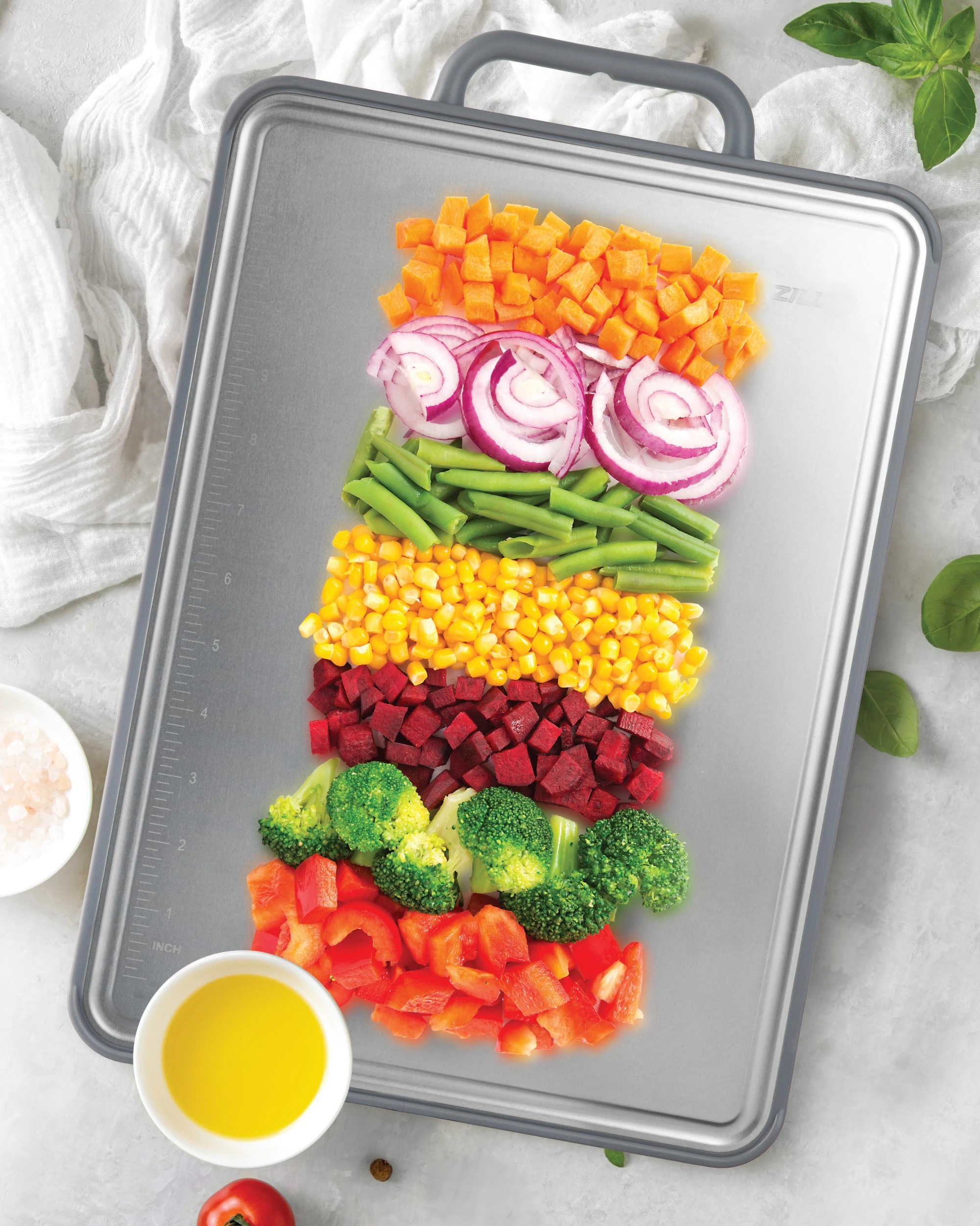 5 Global Shop Direct Chopzilla Titanium Chopping Board Dual-Sided Cutting Board Food Safe Non-Porous Titanium, 5 of 8