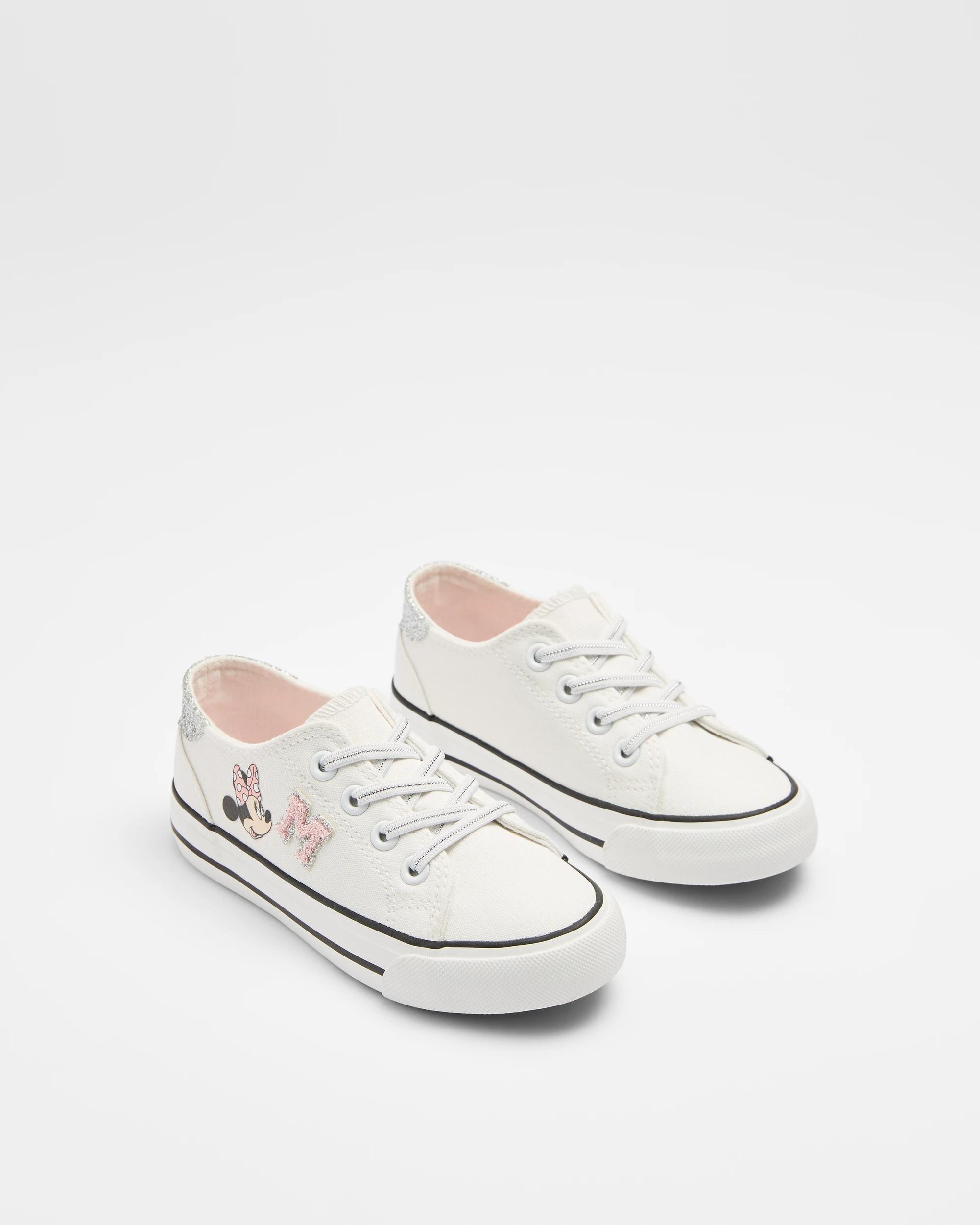2 Girls Junior Disney Minnie Mouse Sneaker WHITE, 2 of 3