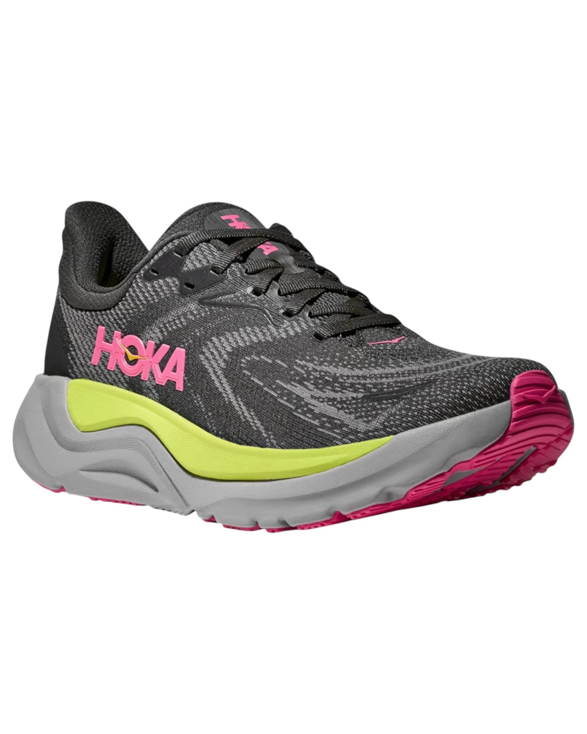 3 Hoka Womens Arahi 8 Athletic Running Shoes CHARCOAL GREY, 3 of 8