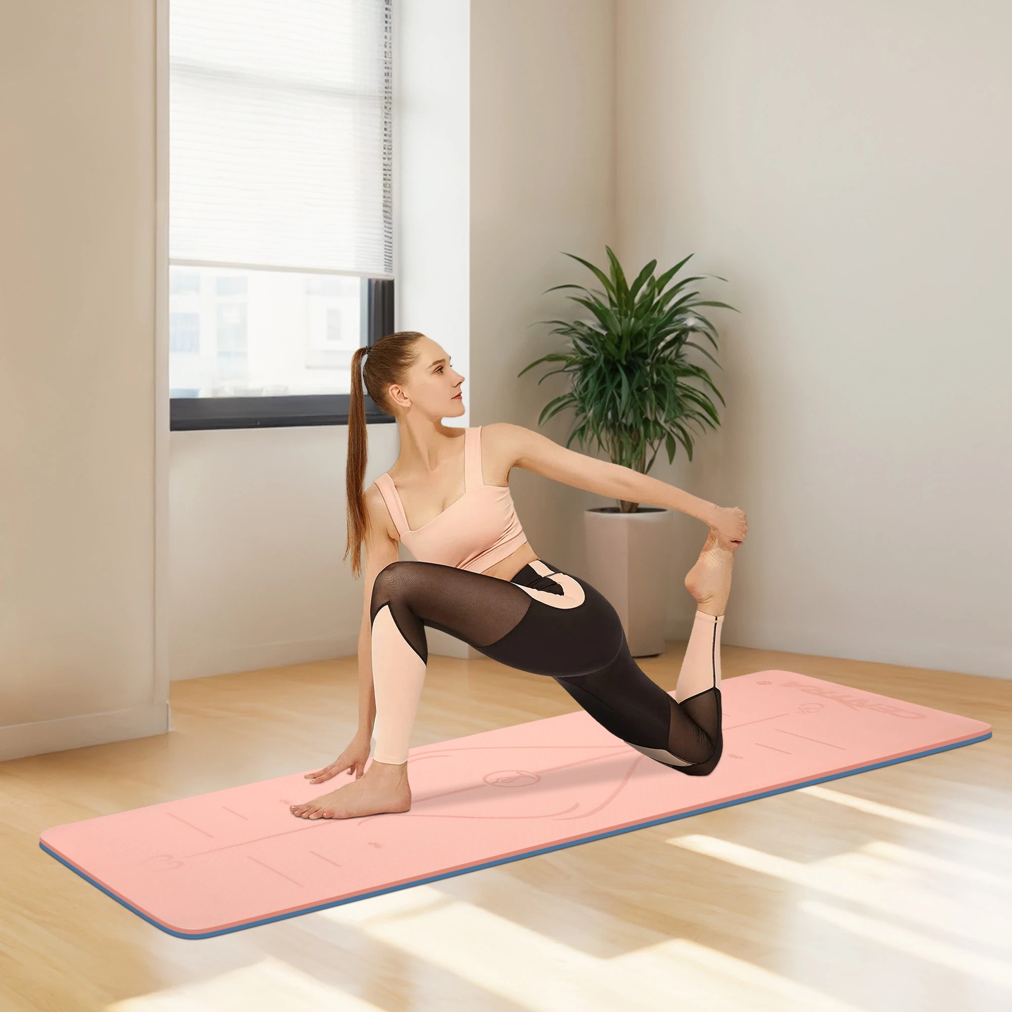 7 Centra Yoga Mat Non-Slip Fitness Exercise Workout Home Pilates & Floor, 7 of 9