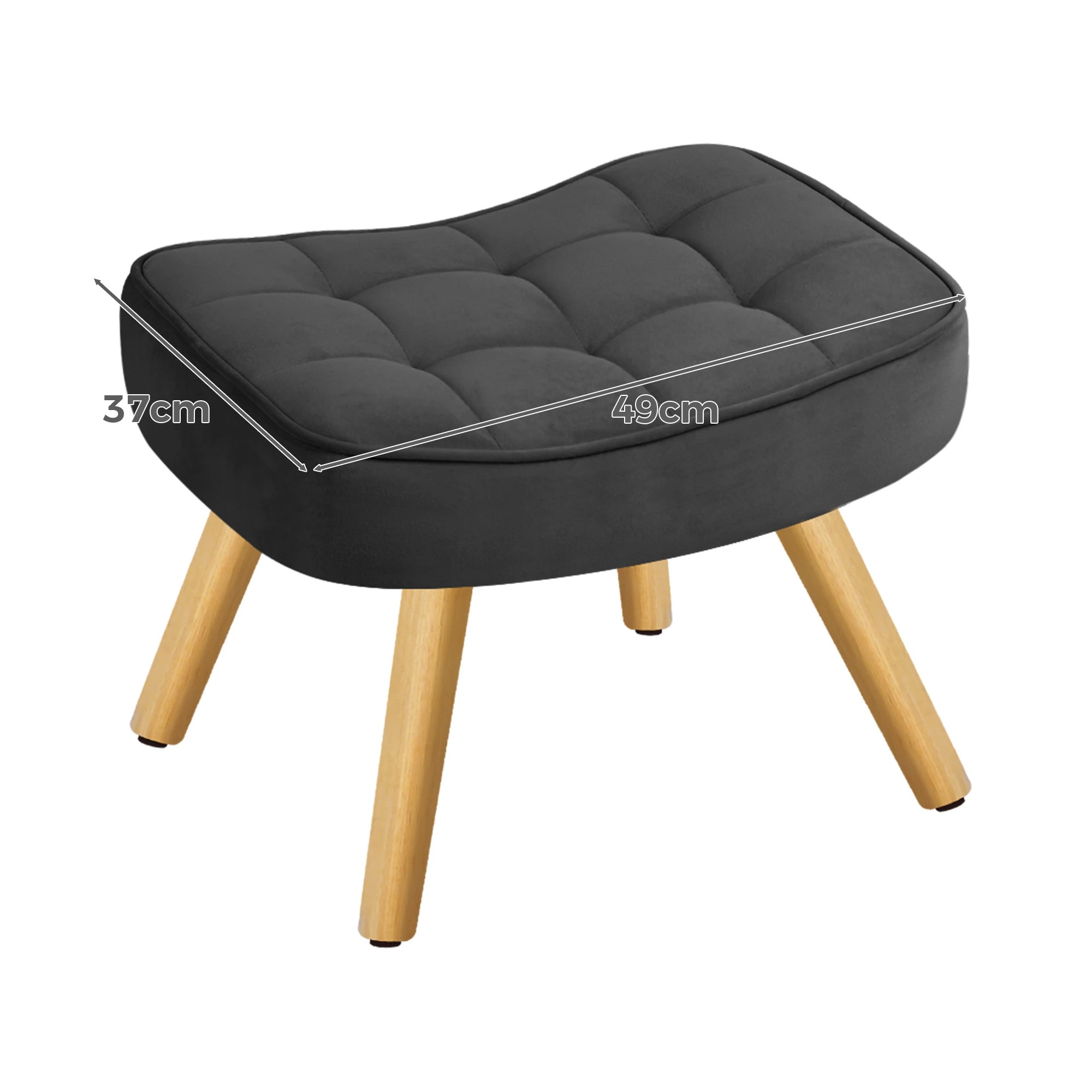 8 Alfordson Armchair Lounge Chair Featherston Replica Accent Chair Couch - Dark Grey, 8 of 10