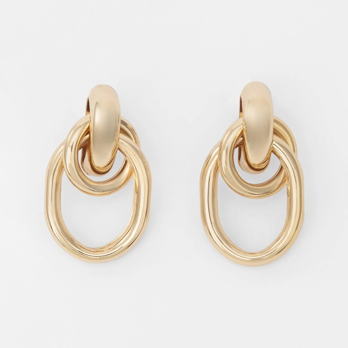 1 Mini Doorknocker Earrings - Gold Tone, 1 of 5