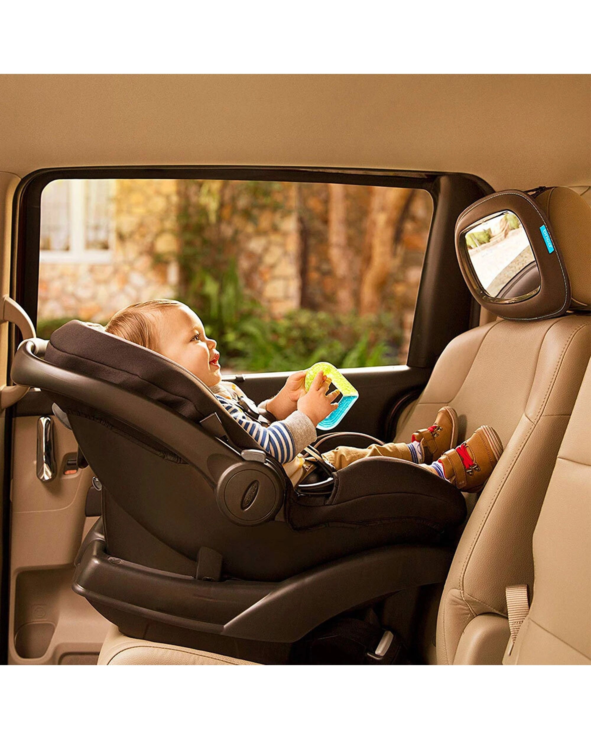 2 Munchkin BRICA Baby In-Sight Mirror Shatter-Resistant Wide-Angle Secure Fit - Black, 2 of 4