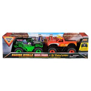 2 Pack Monster Jam RC 1:24 Grave Digger vs  El Toro Loco Racing Ri