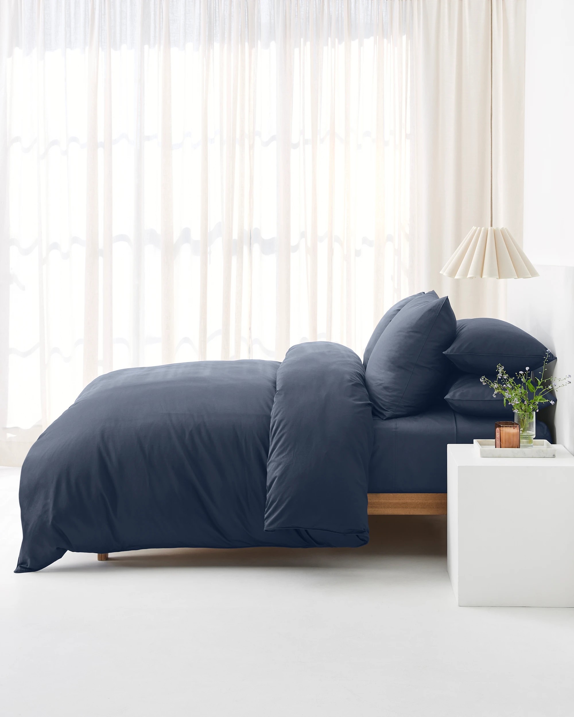2 Target Luxury Egyptian Cotton Quilt Cover Set - King Bed - Blue, 2 of 10