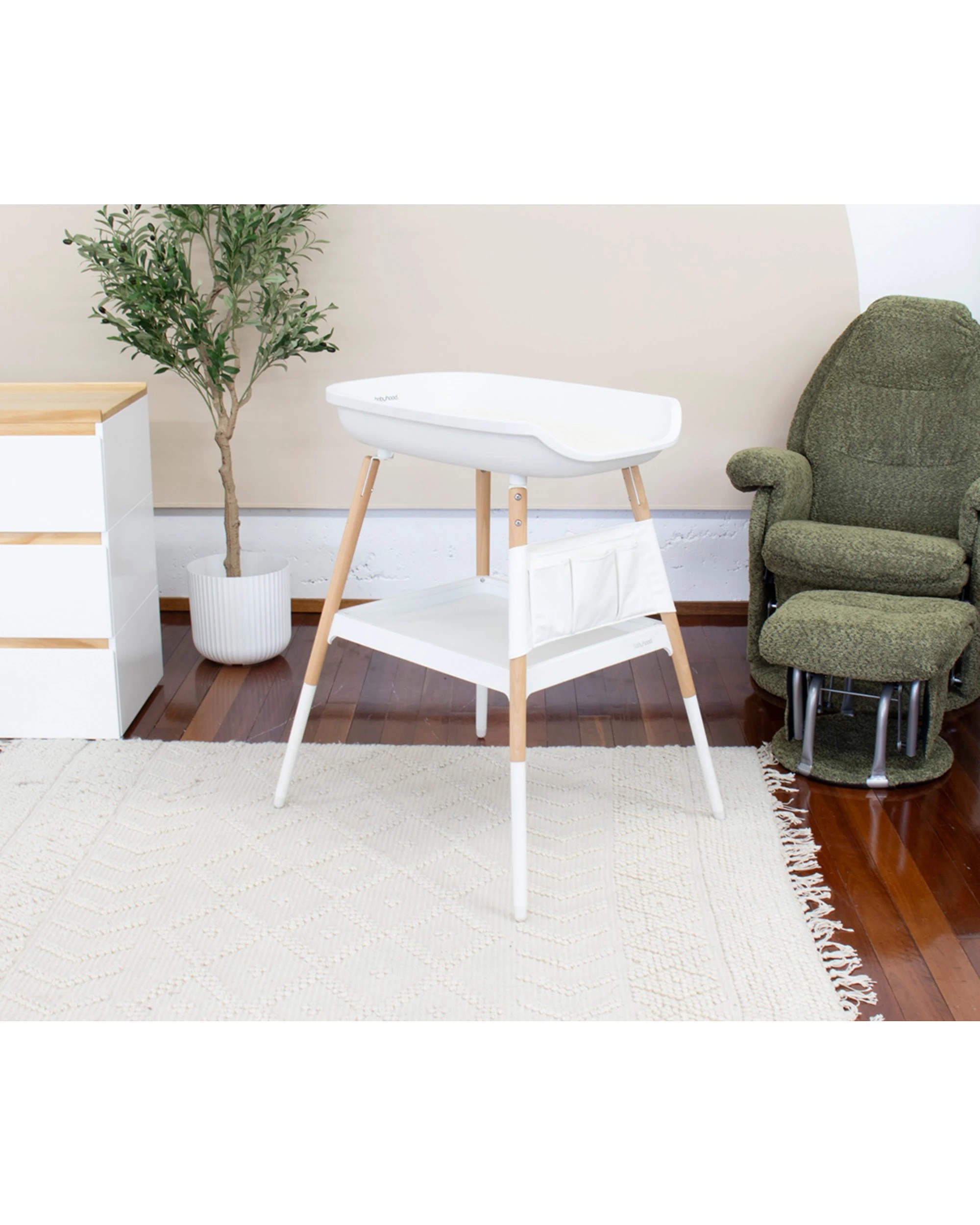 8 Babyhood Scandi Change Table - English Oak, Walnut, White, 8 of 8