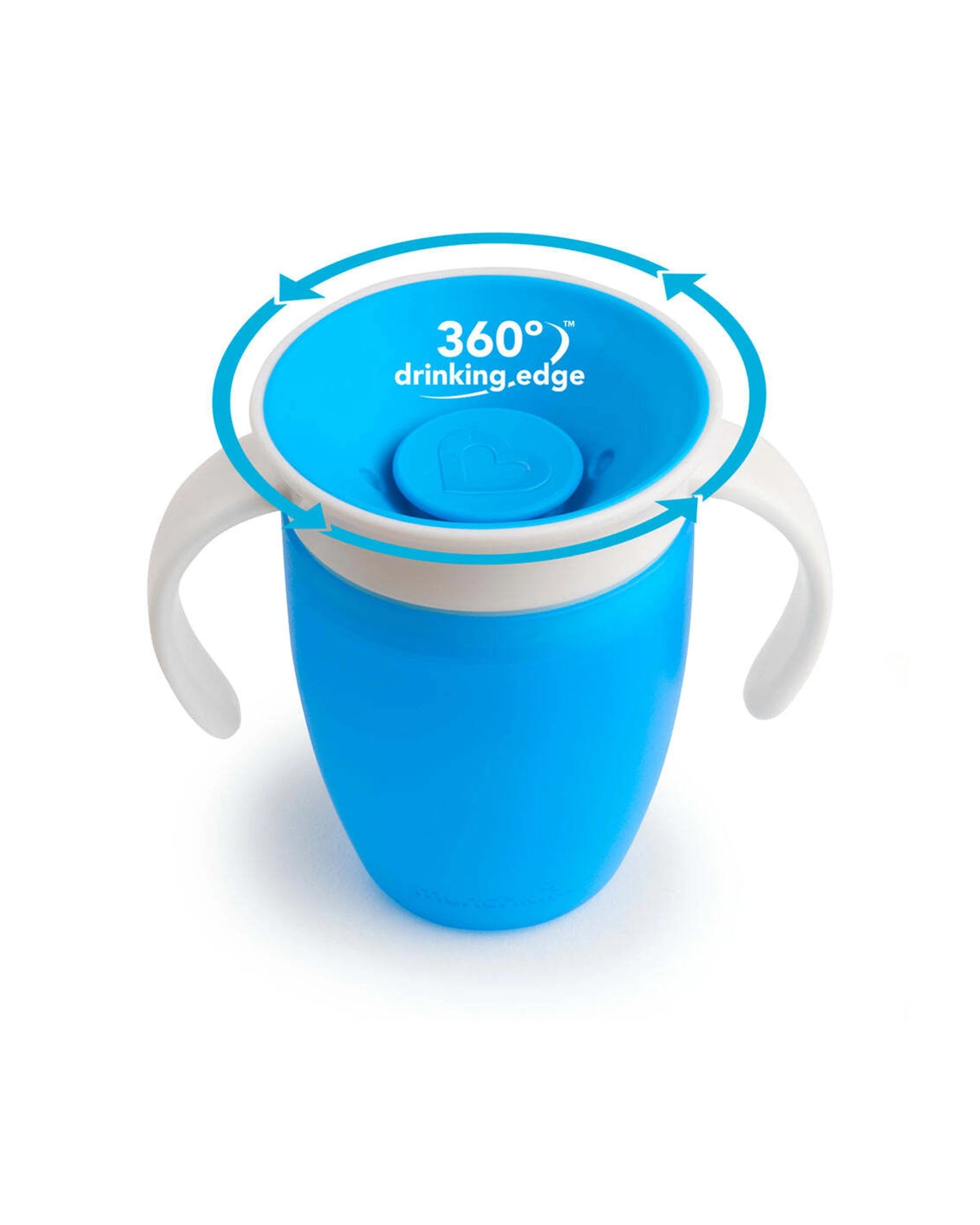 3 Munchkin Miracle 360 Trainer Cup Anti Spill Easy To Clean 7oz 6 Months Plus - Blue, 3 of 3